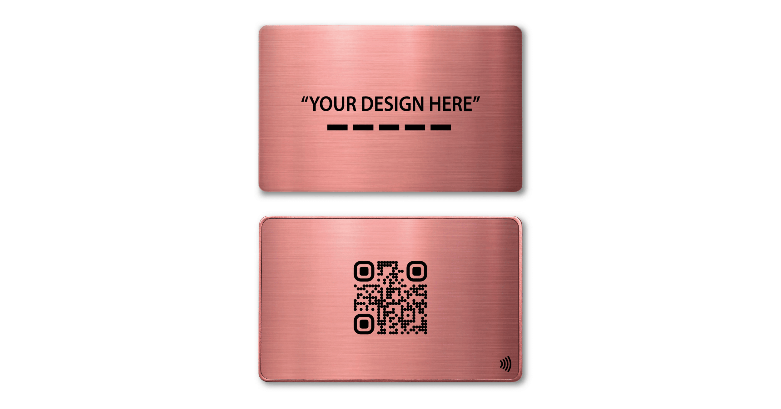 gold metal business card