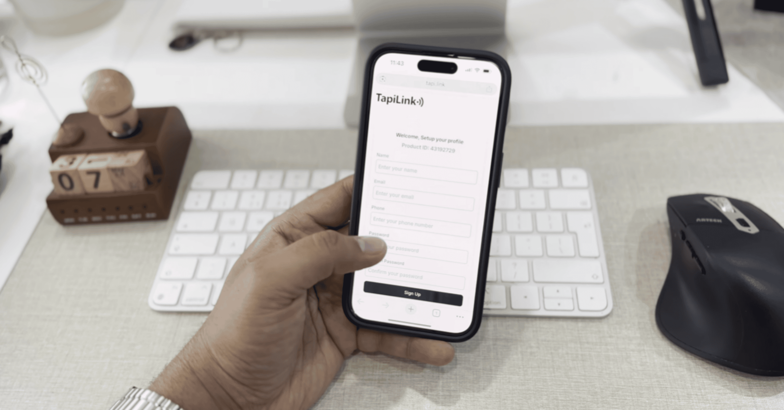 set up digital profile app