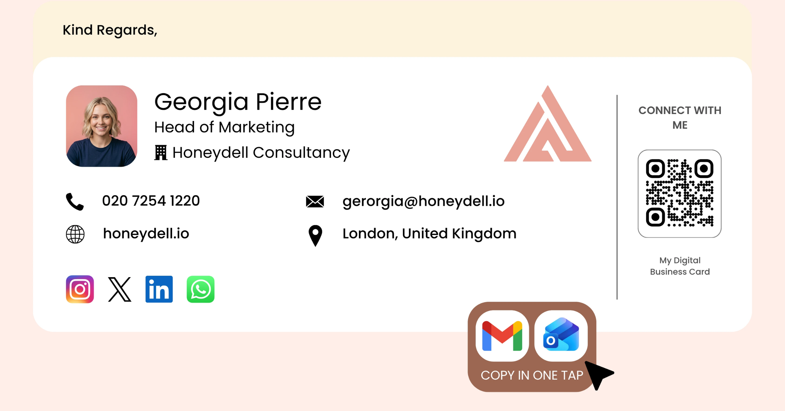 Email Signature: Add Your Digital Card to Every Email