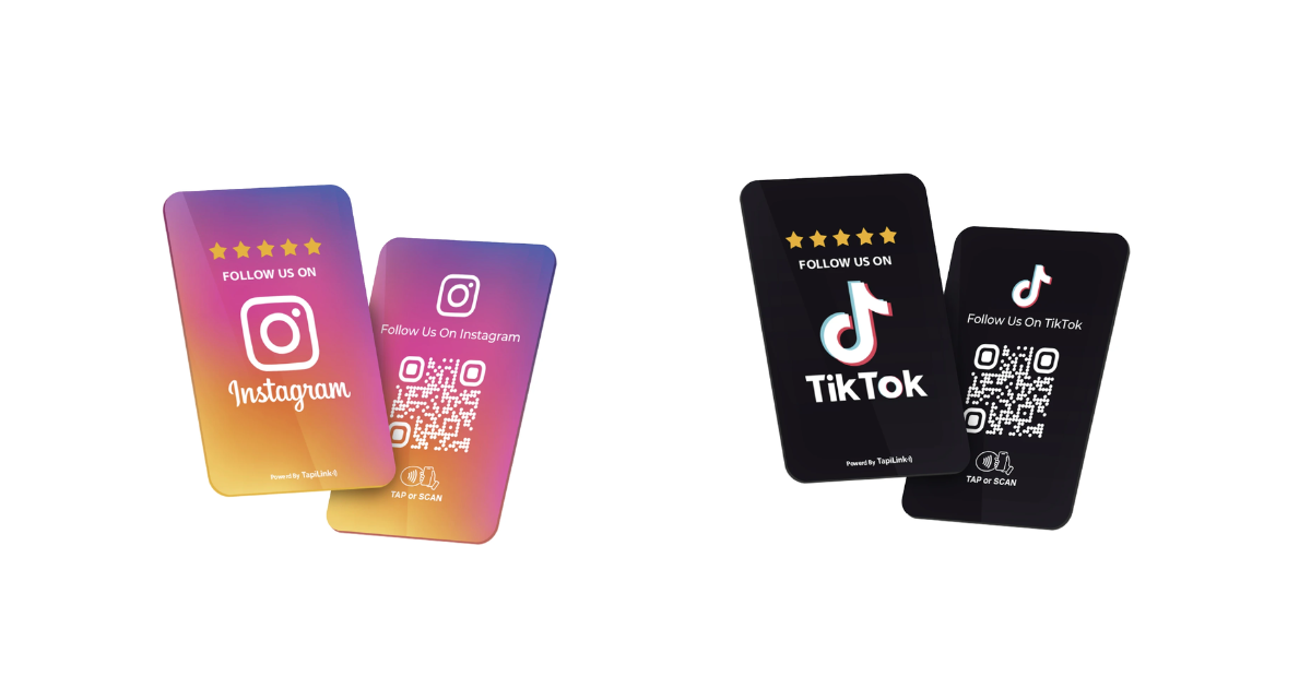 Instagram &amp; TikTok Review Cards The Easiest Way to Grow Your Social Proof