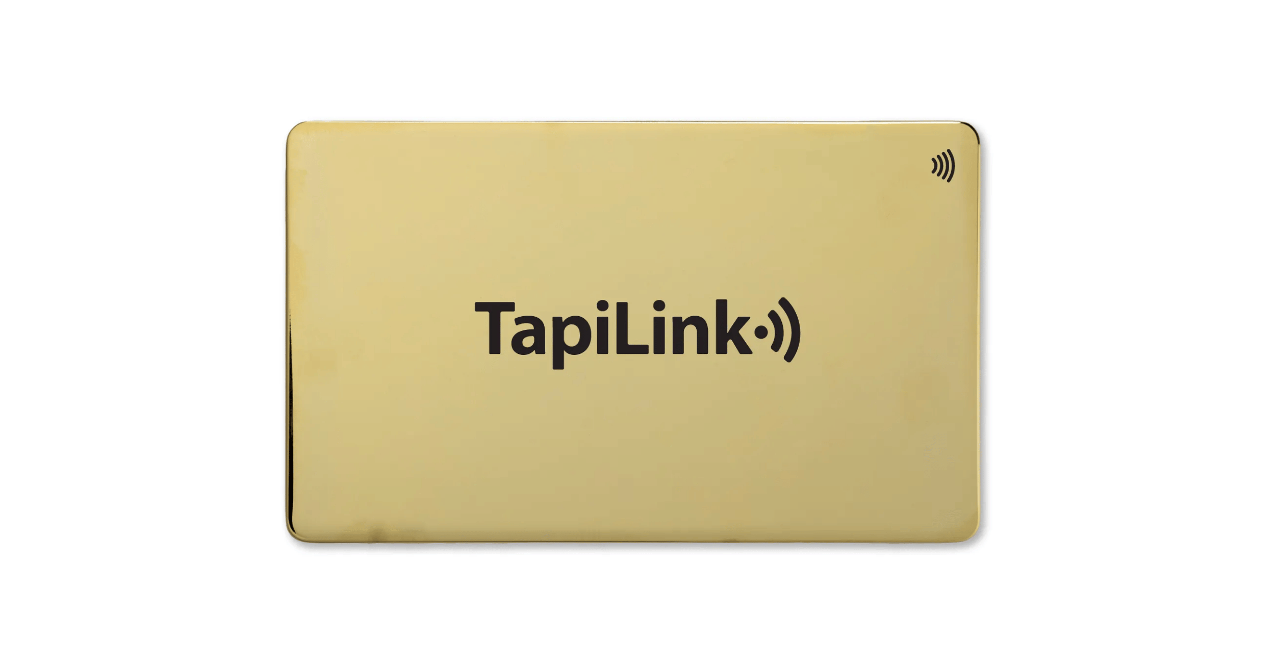 gold metal business card