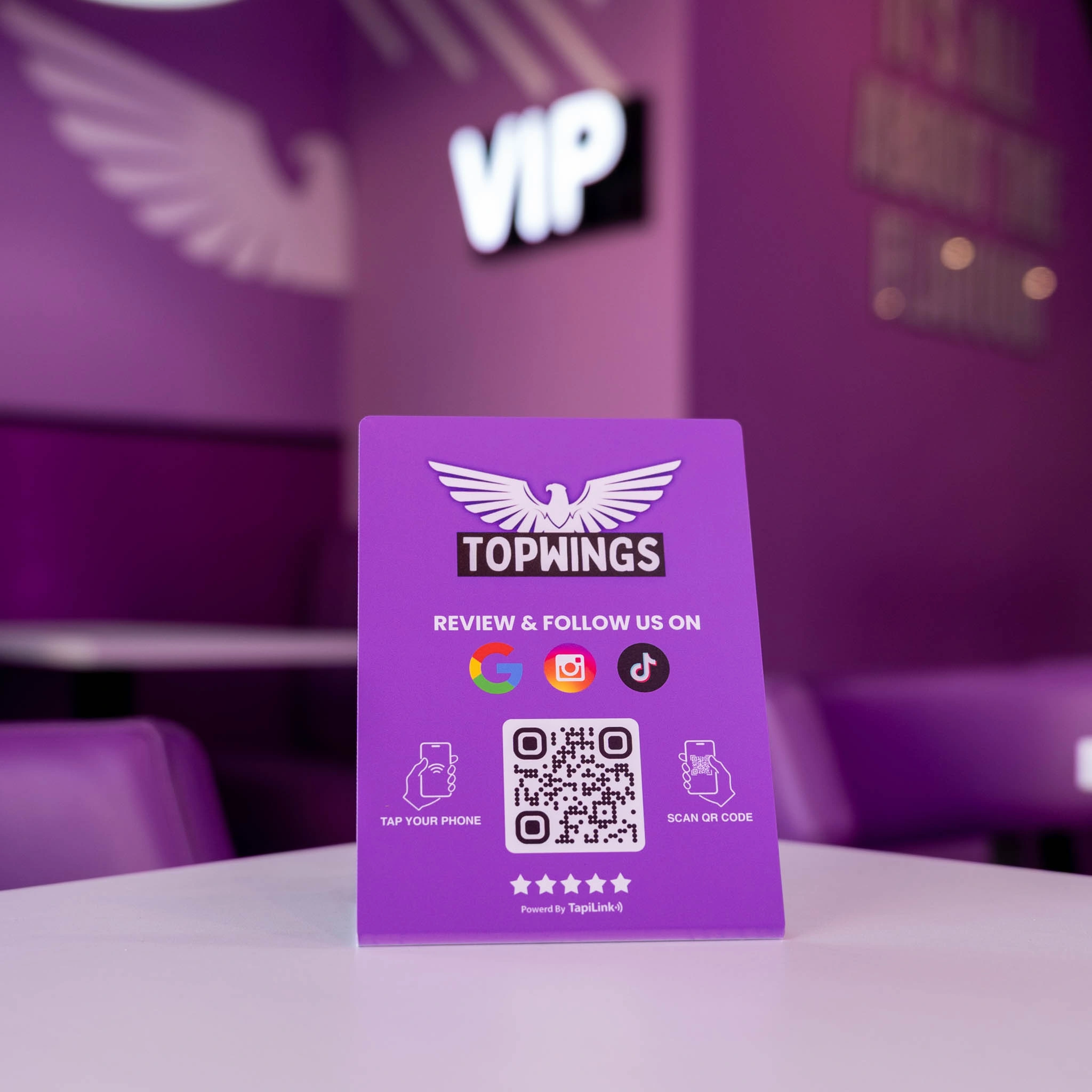 QR & NFC Review Stands