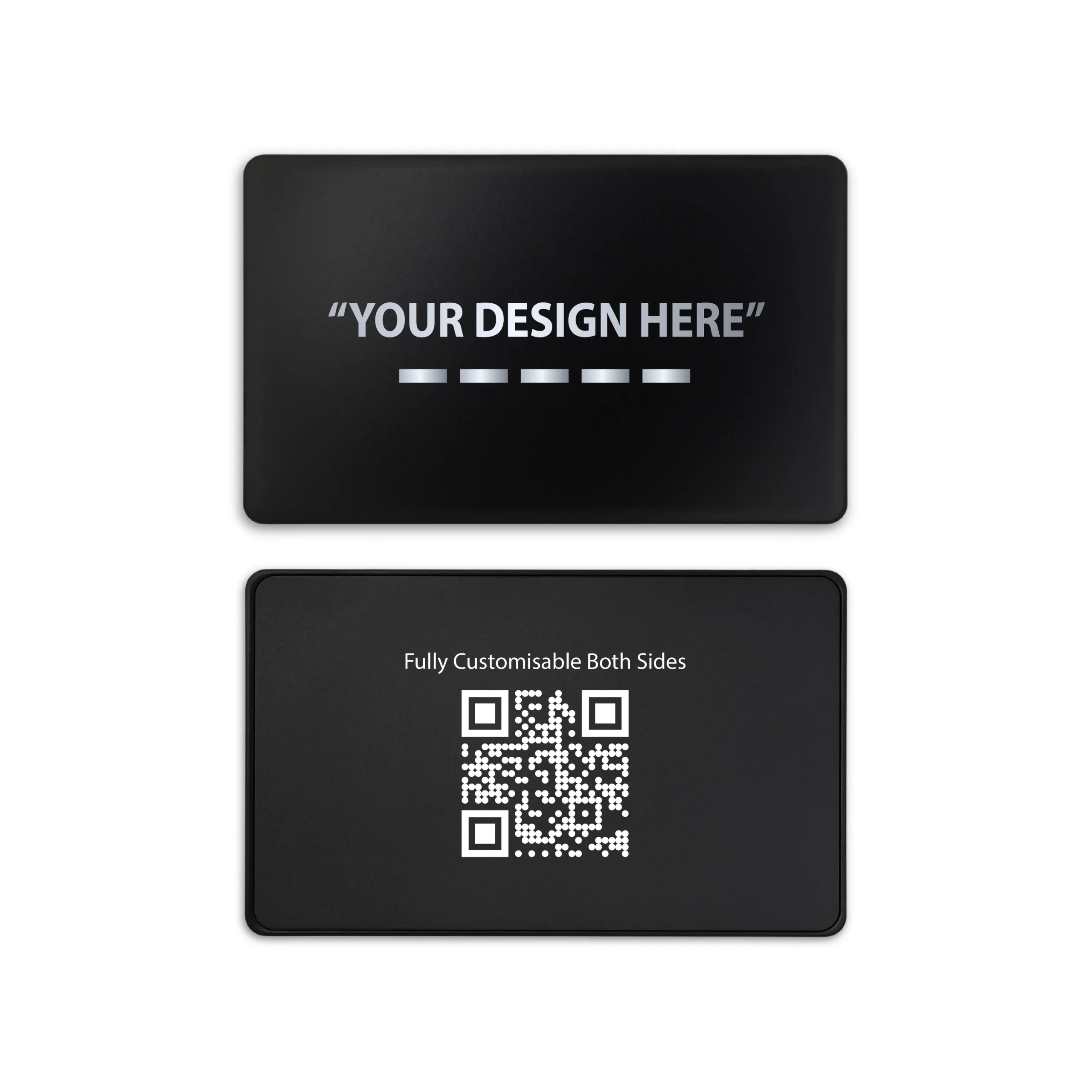 Black Metal Engraved Digital Business Cards