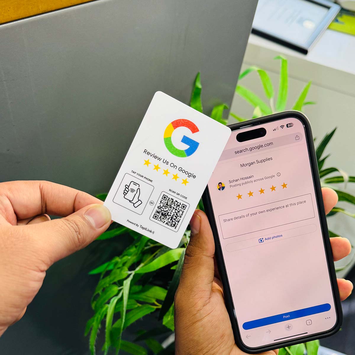 QR and NFC Google Review Card - Media 3