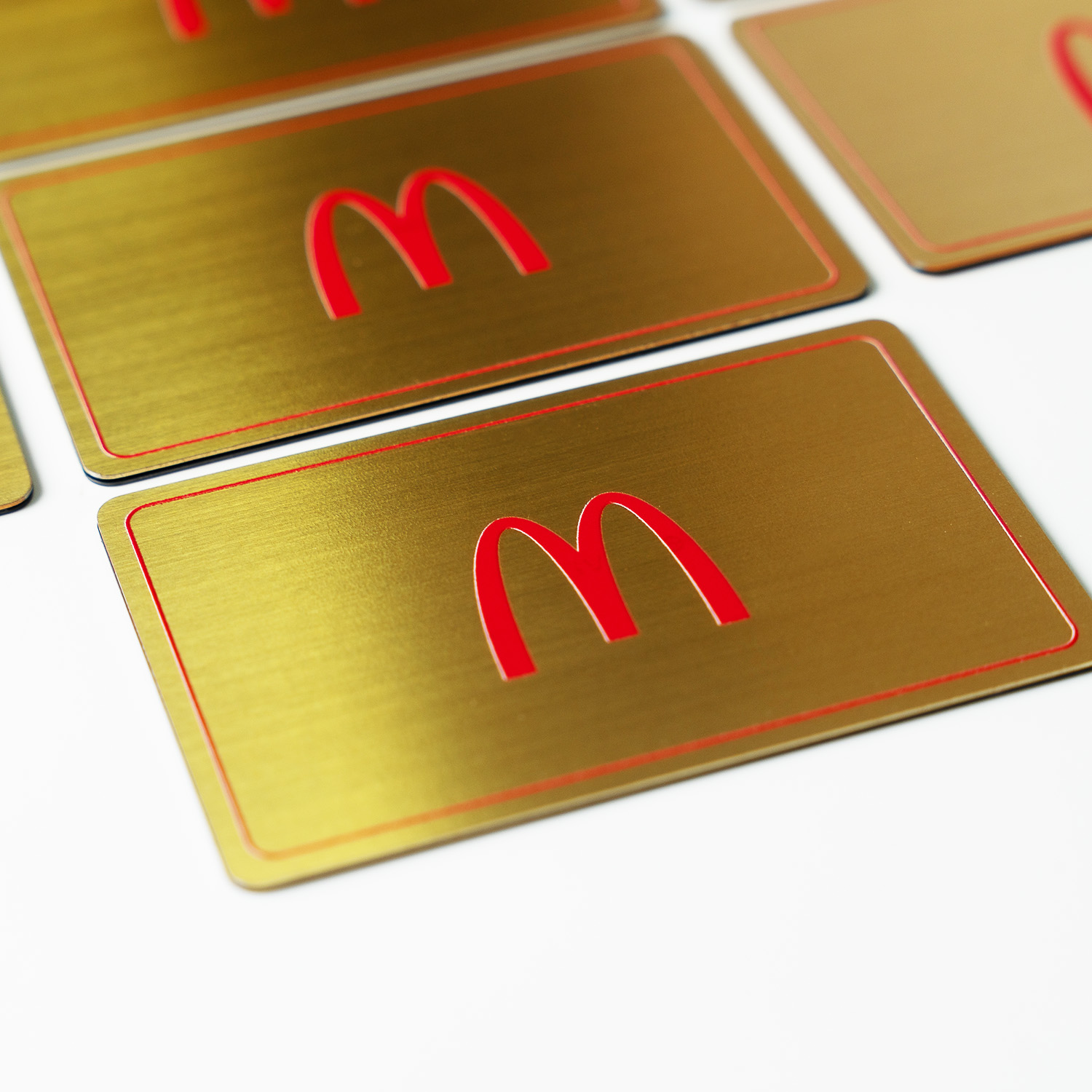 Metal Classic Golden Brushed Digital Business Cards - Media 3