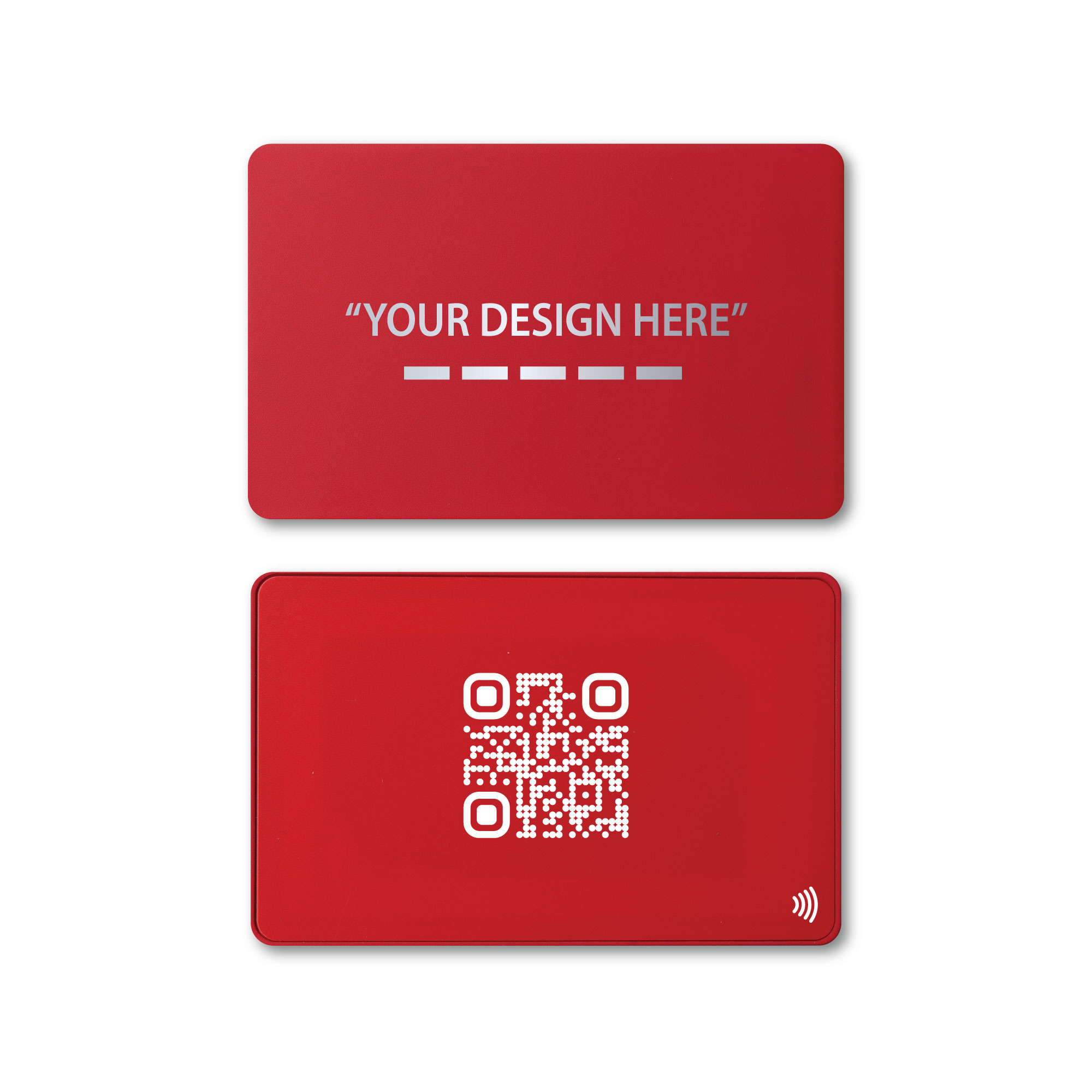 Metal Red Digital Business Cards