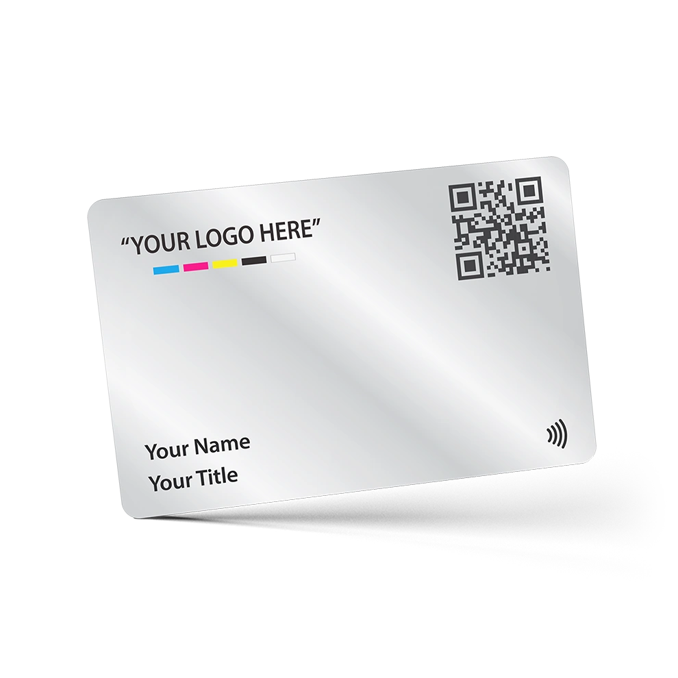 Silver PVC Digital Business Card
