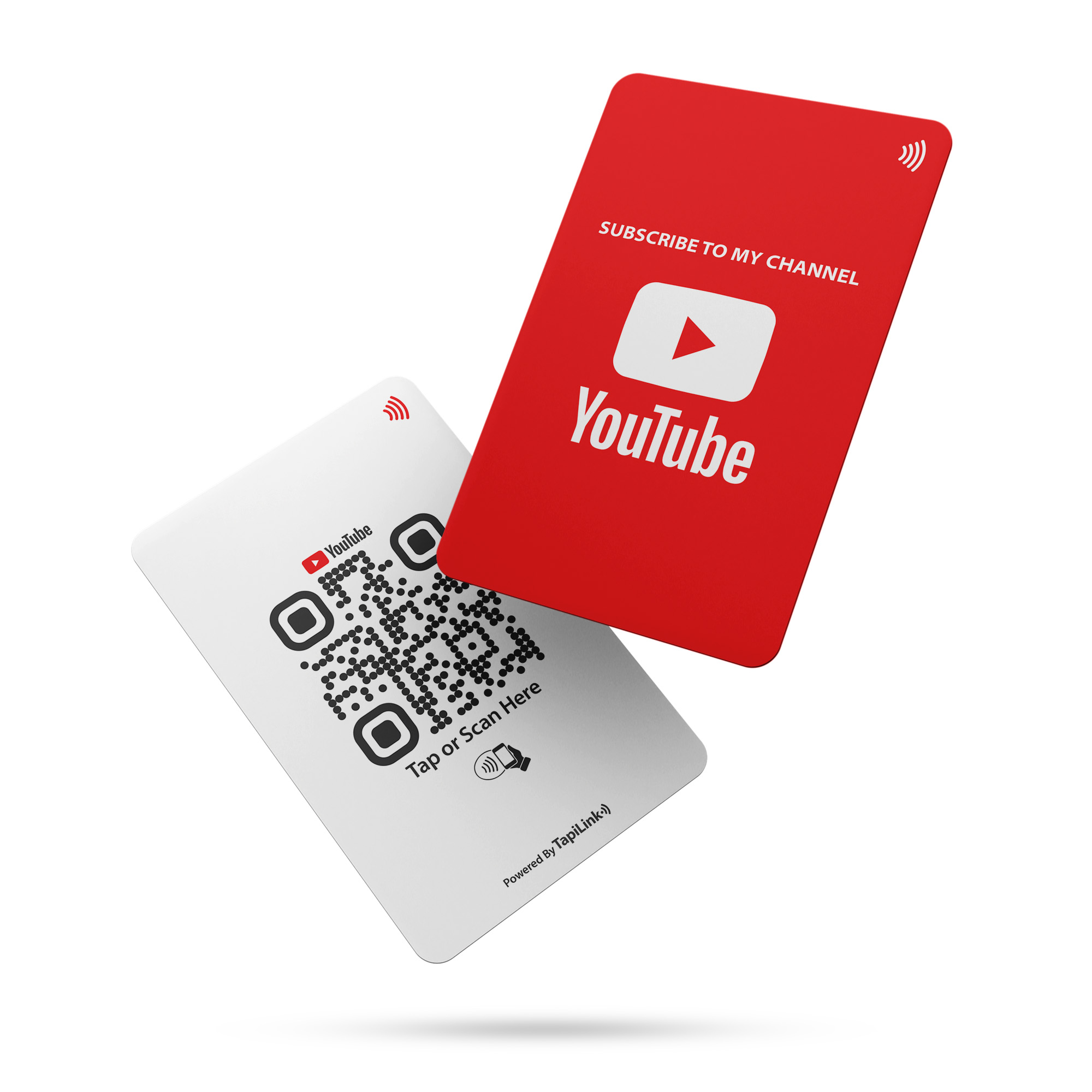 QR and NFC YouTube Subscribers Card