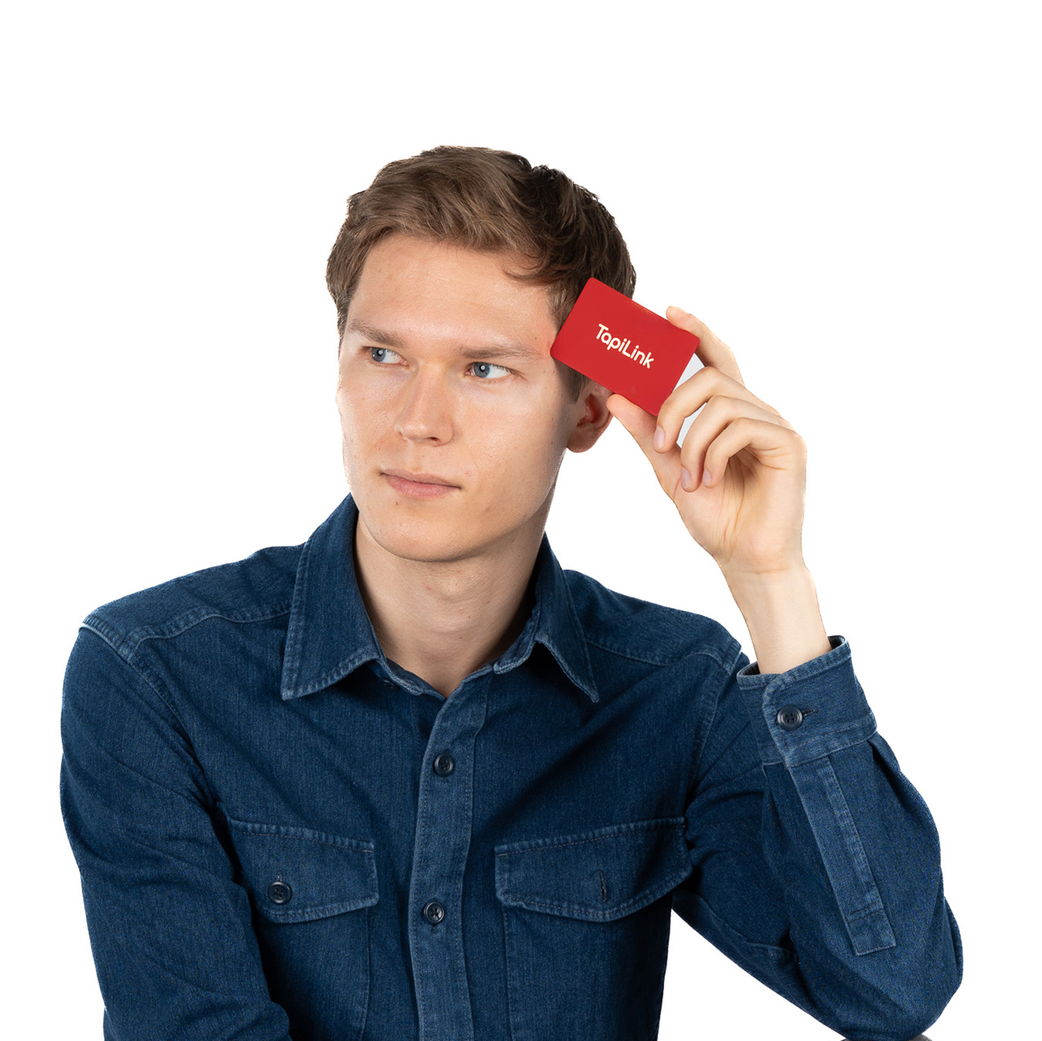 Metal Red Digital Business Cards