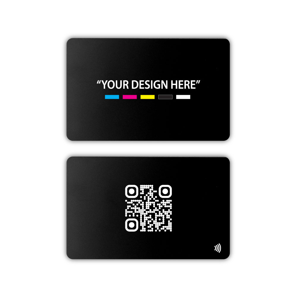 Metal Classic Black Digital Business Card