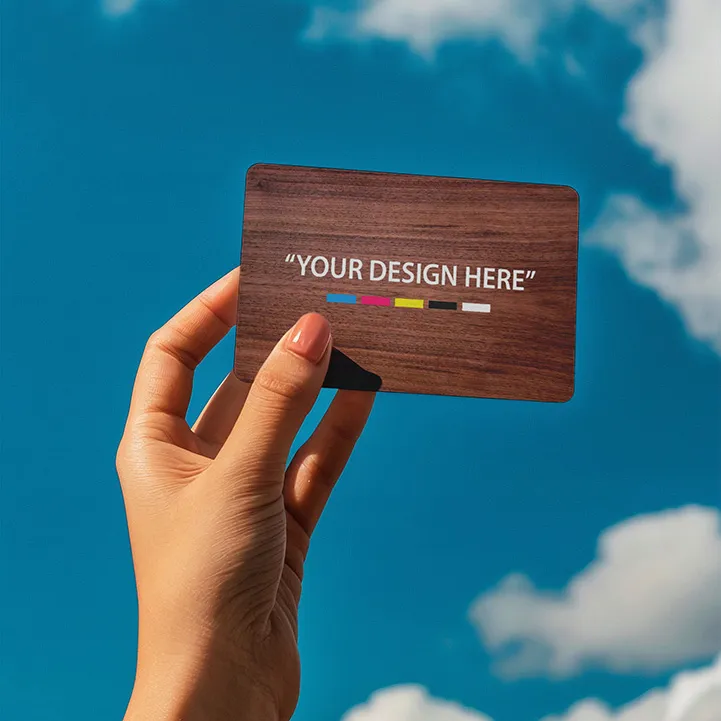 Black Walnut Wooden Digital Business Card - Media 6