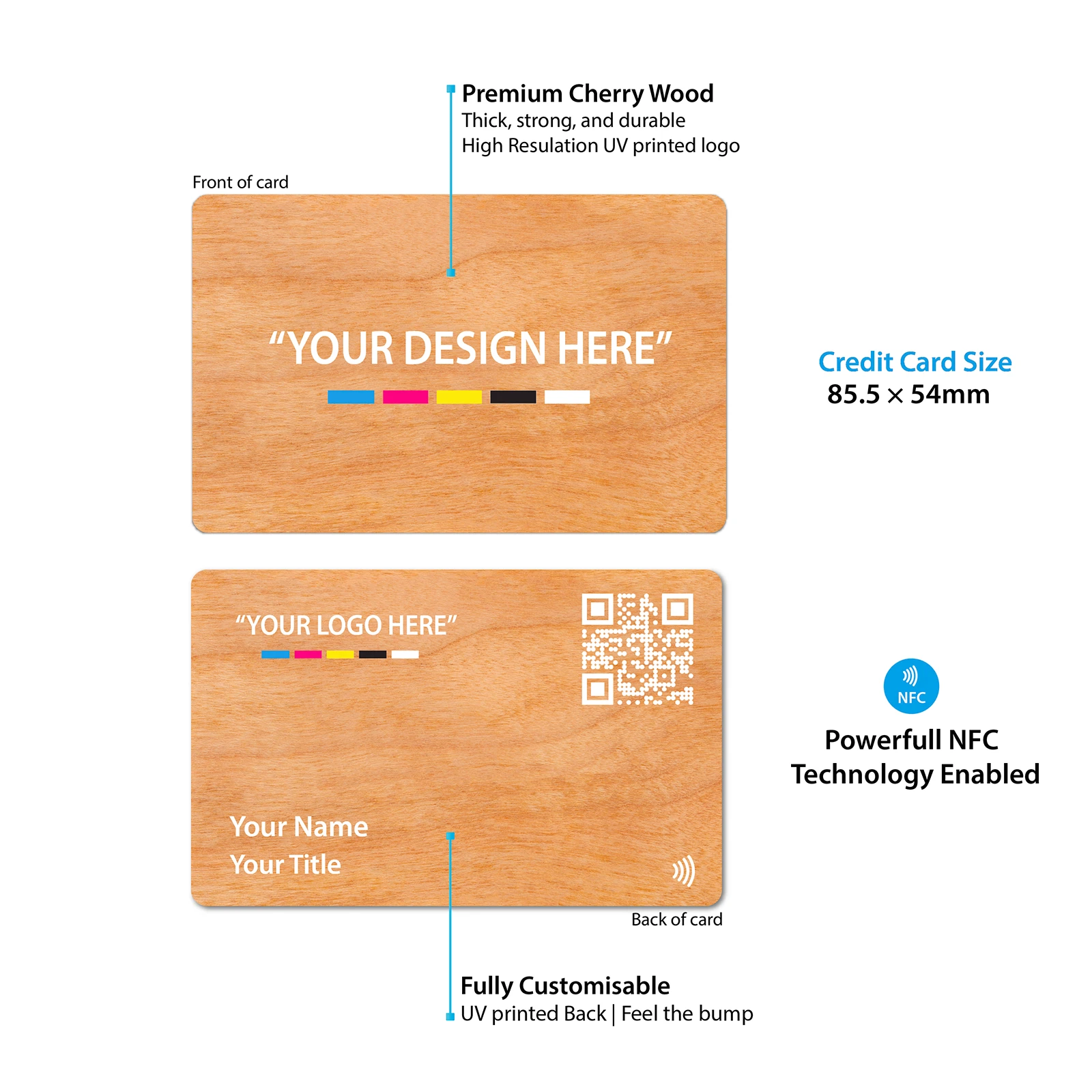 Cherry Wood Digital Business Card - Media 5