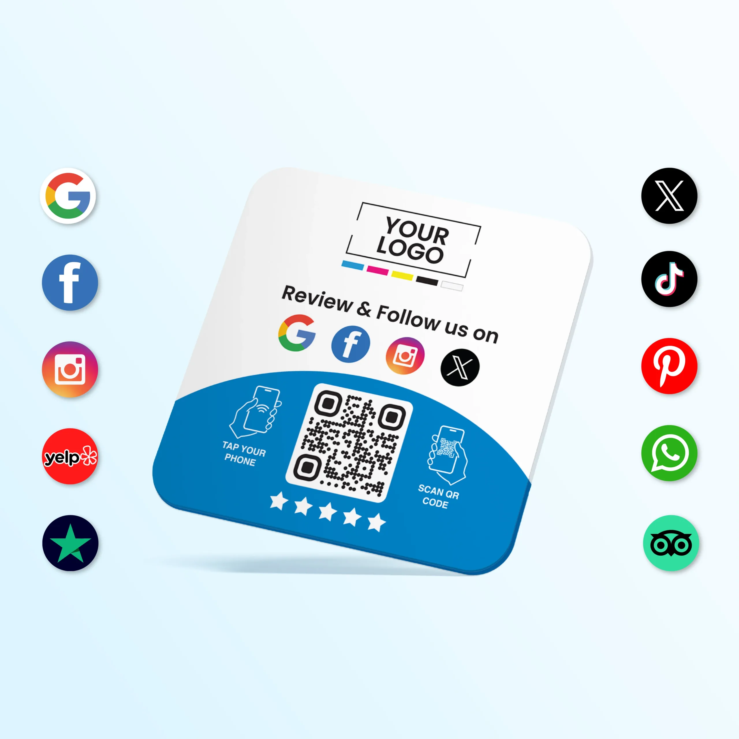 TapiLink Fully Customised Acrylic One Plate (Multi-Link)