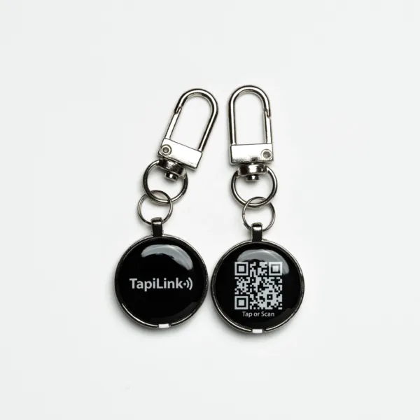 Metal QR and NFC Keychain