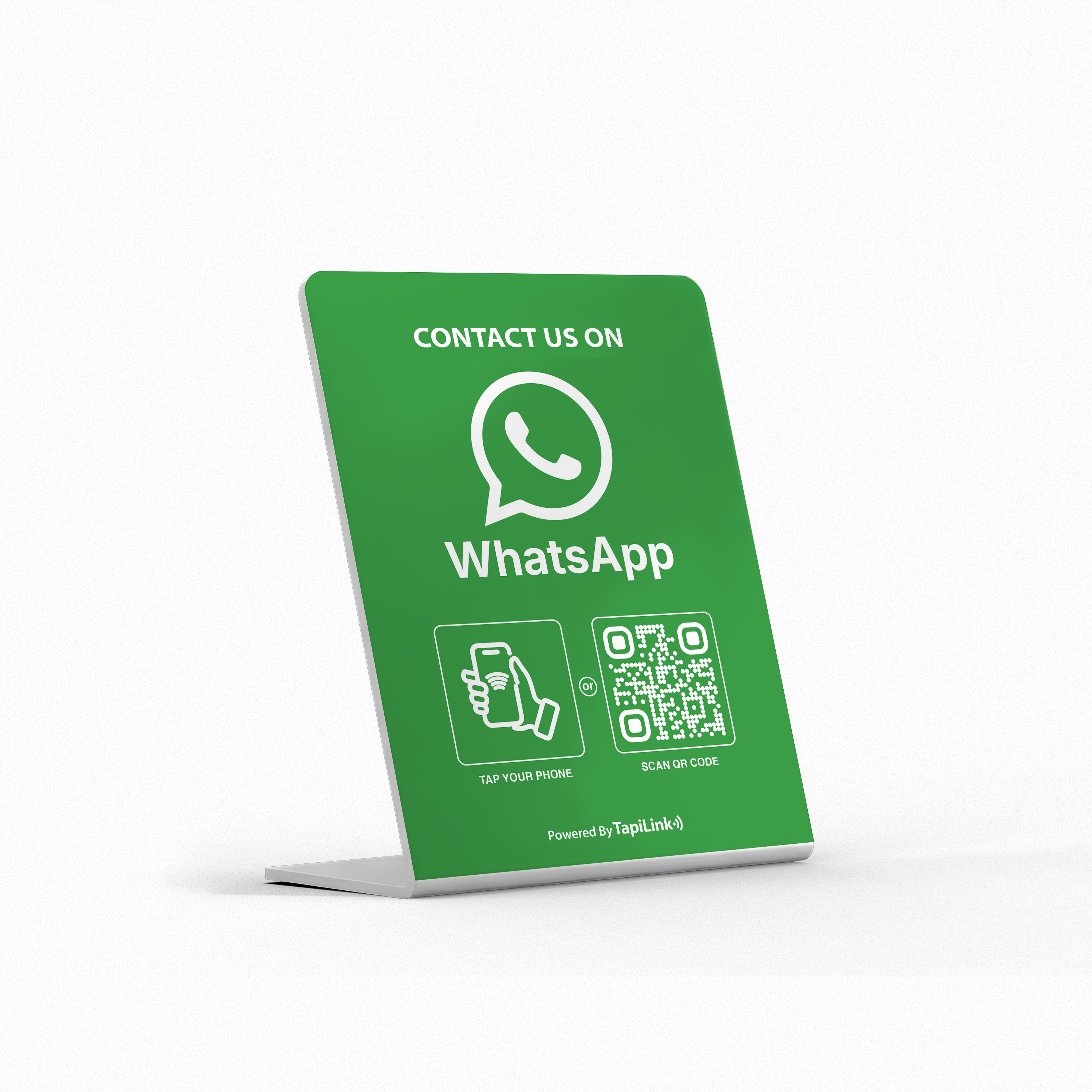 QR and NFC WhatsApp Stand