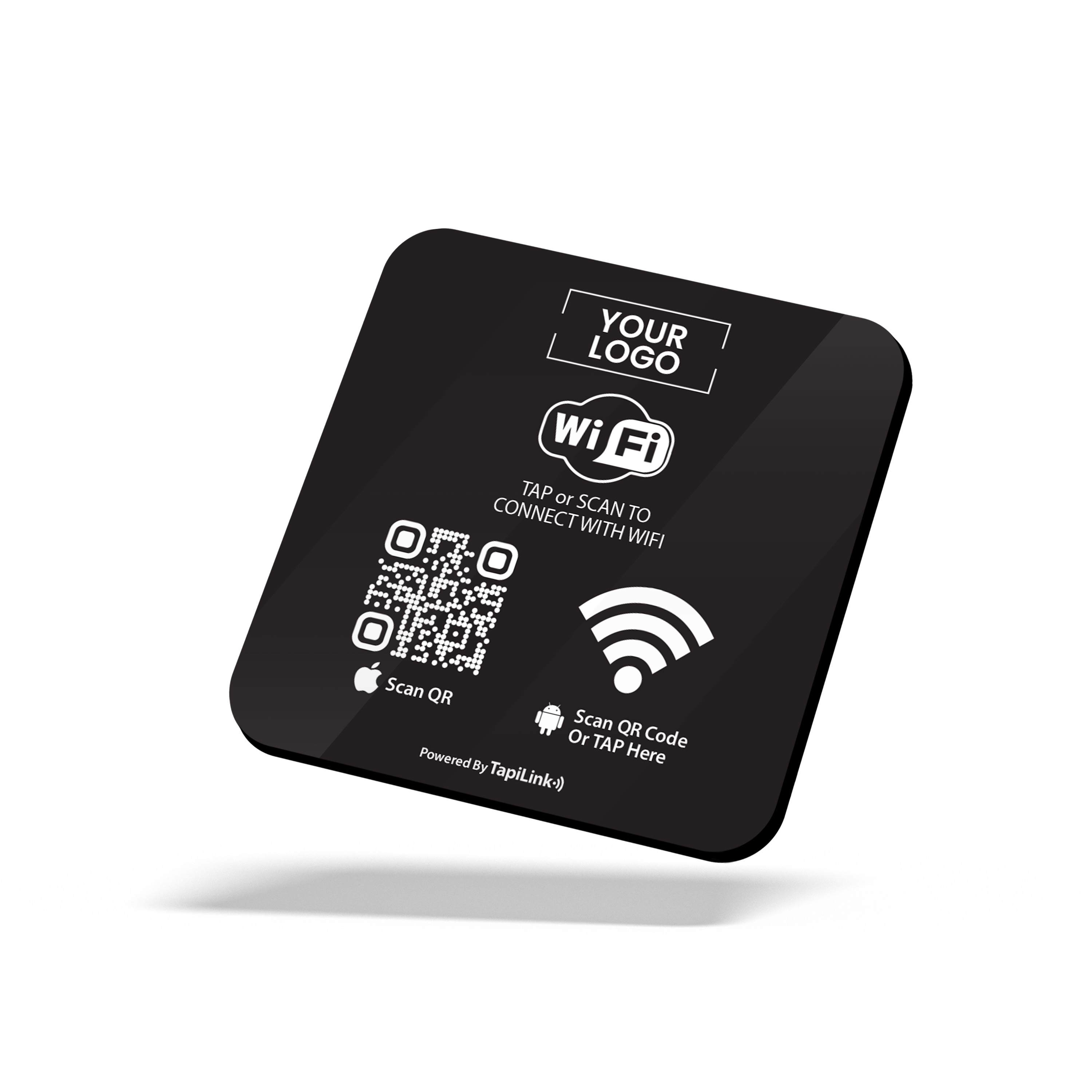 NFC and QR Wifi Access Plate