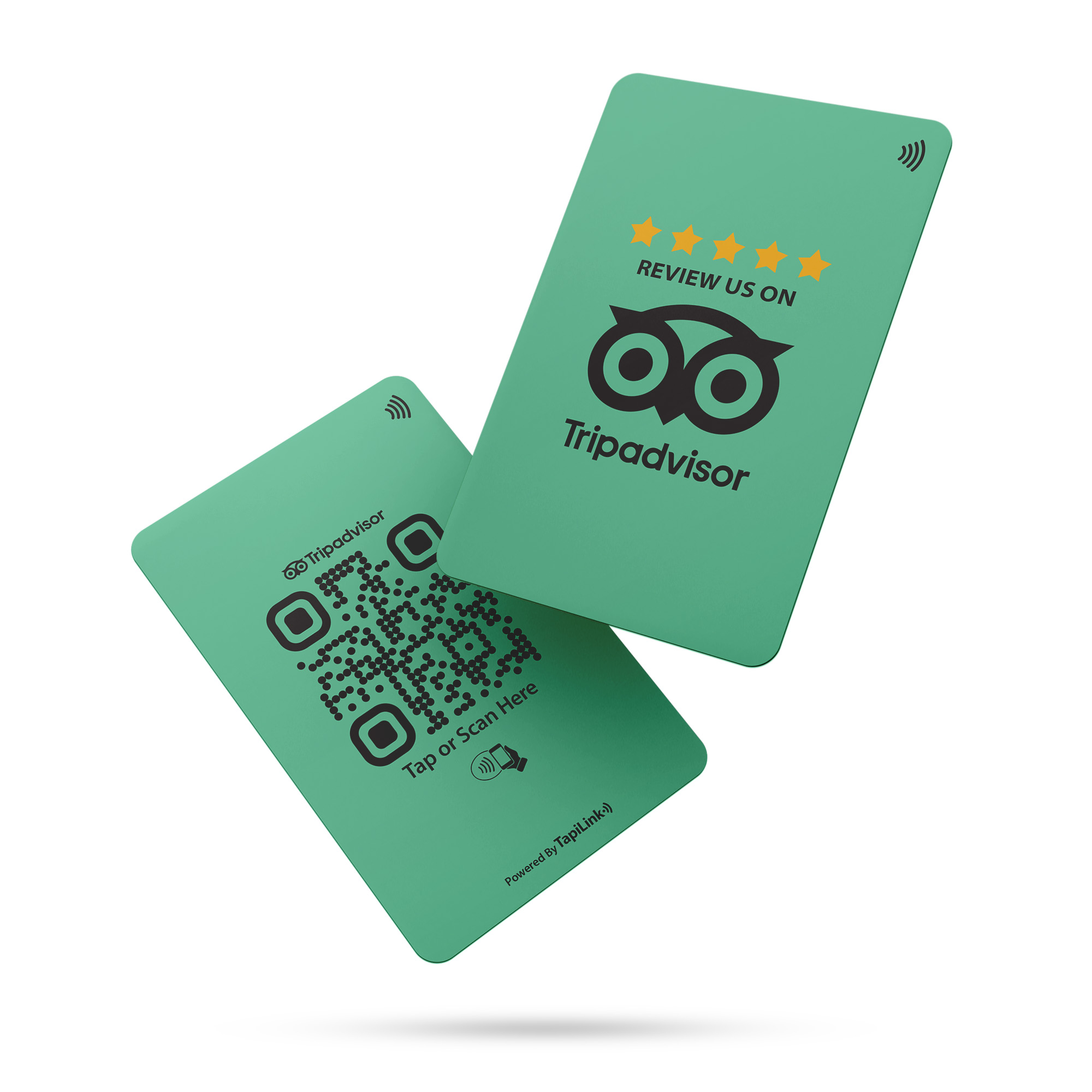 NFC and QR TripAdvisor Review Card