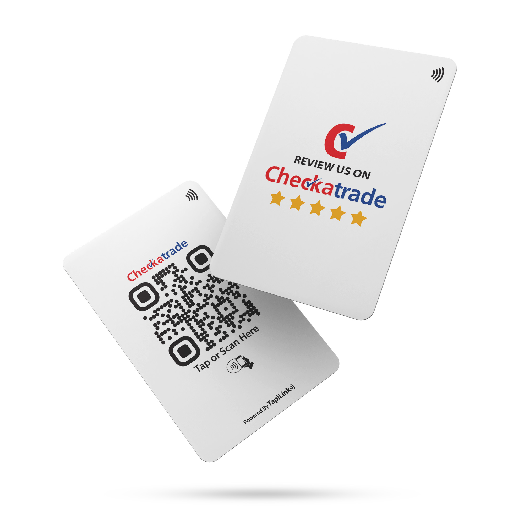 NFC and QR Checkatrade Review Cards