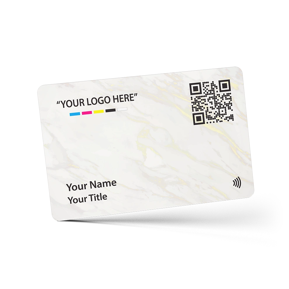 Marble Gold PVC Digital Business Card