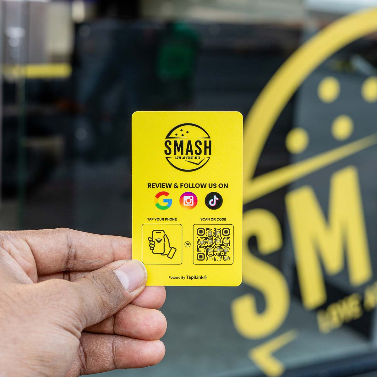QR and NFC Fully Customised Review Card (Multi-Link)