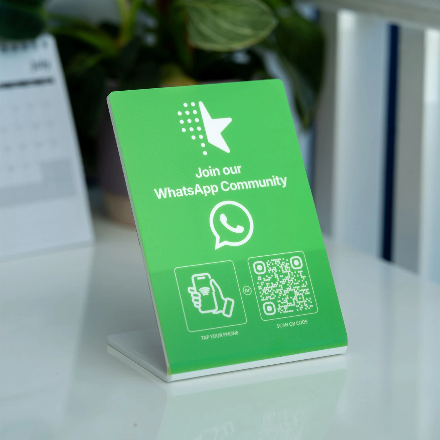 QR and NFC WhatsApp Stand - Media 3