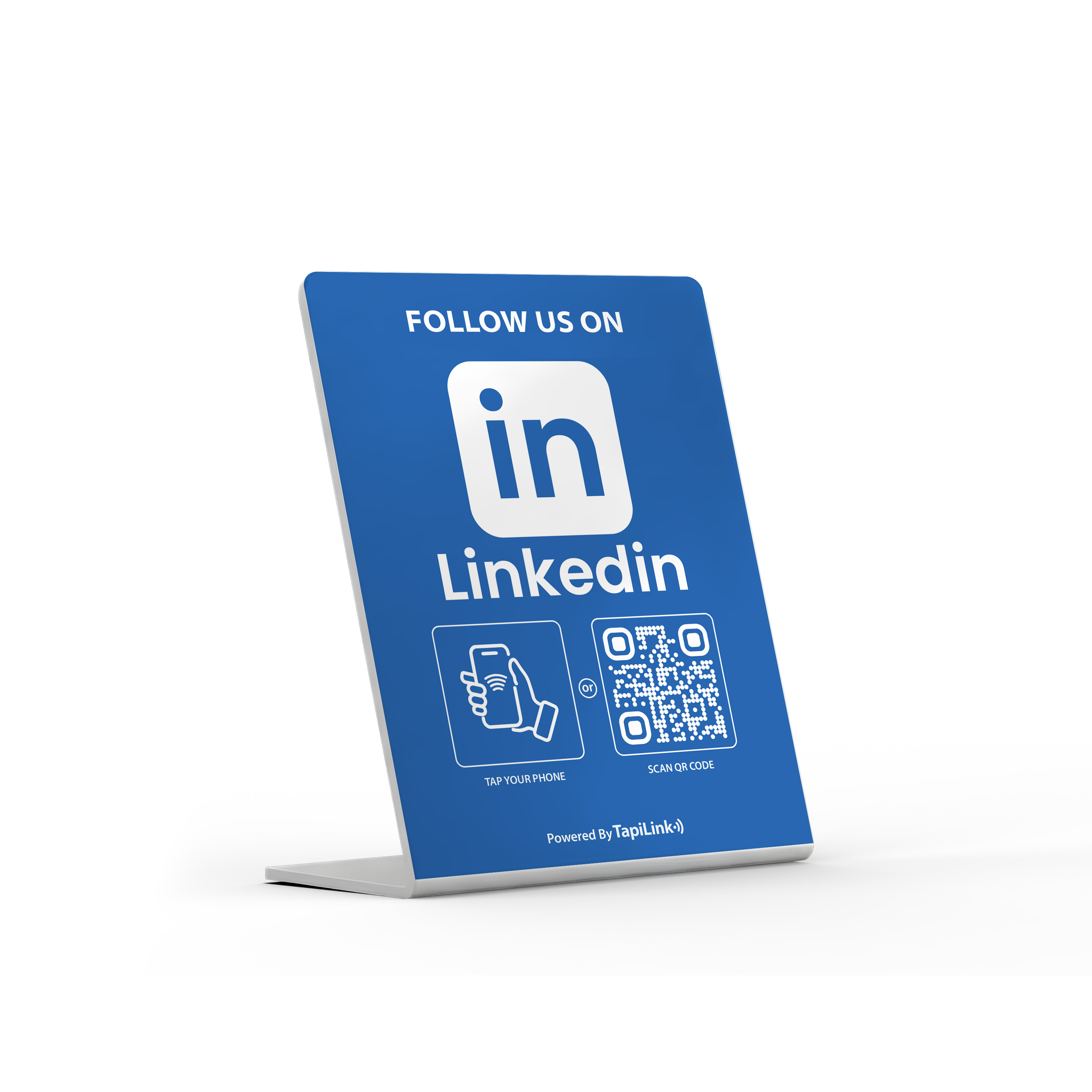 QR and NFC Linkedin Followers Stand