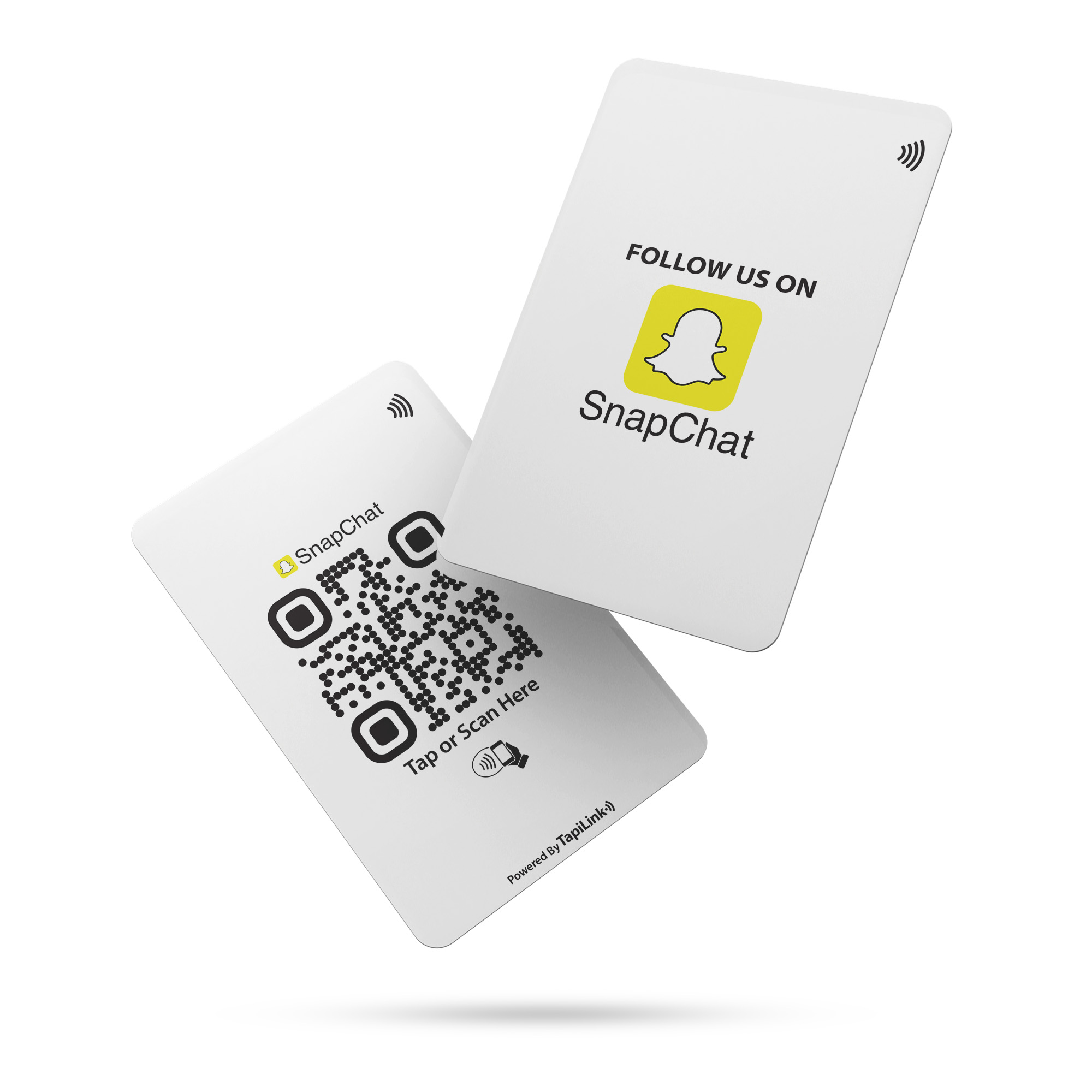 QR and NFC Snapchat Followers Card