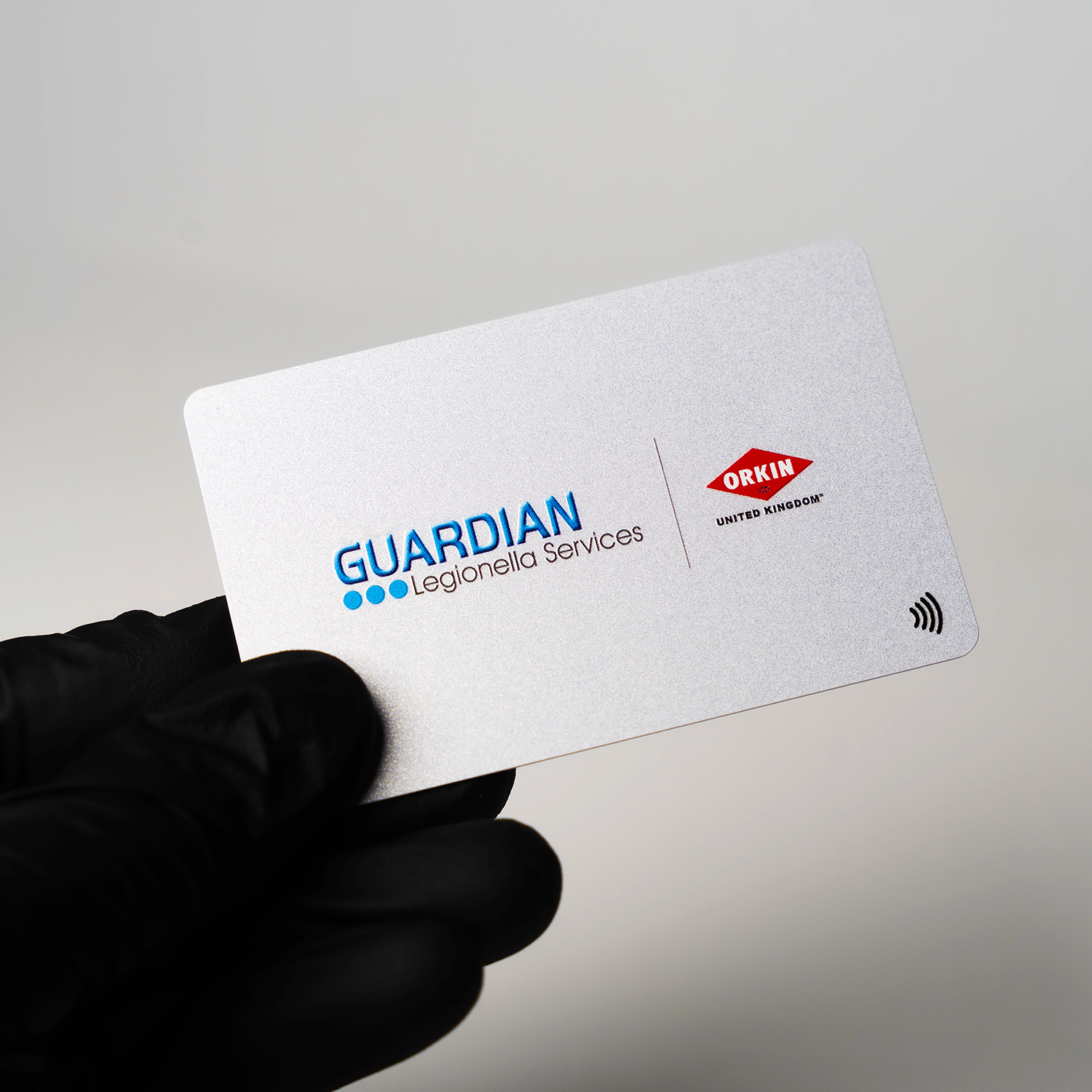 Silver PVC Digital Business Card (Hover)