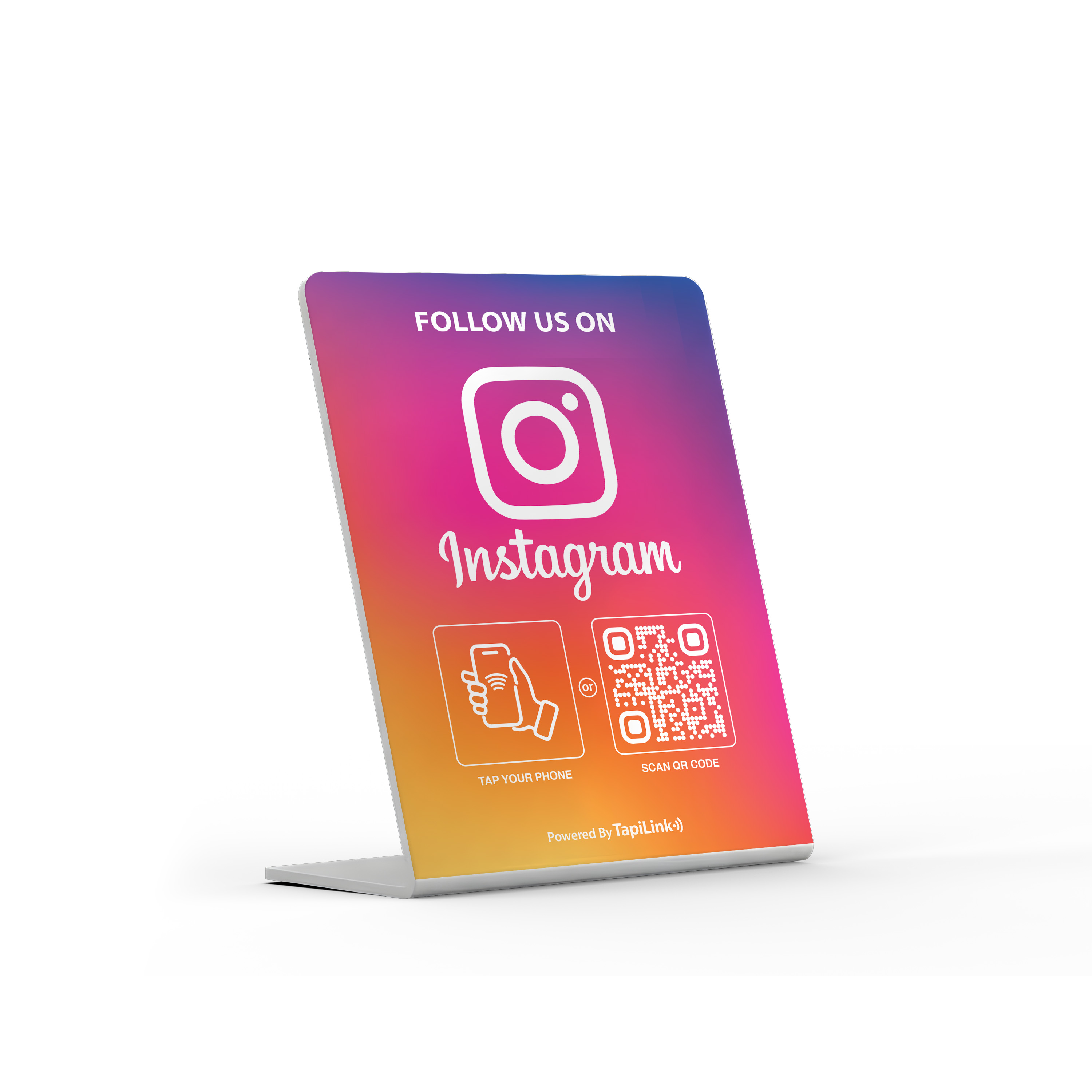 QR and NFC Instagram Followers Stand