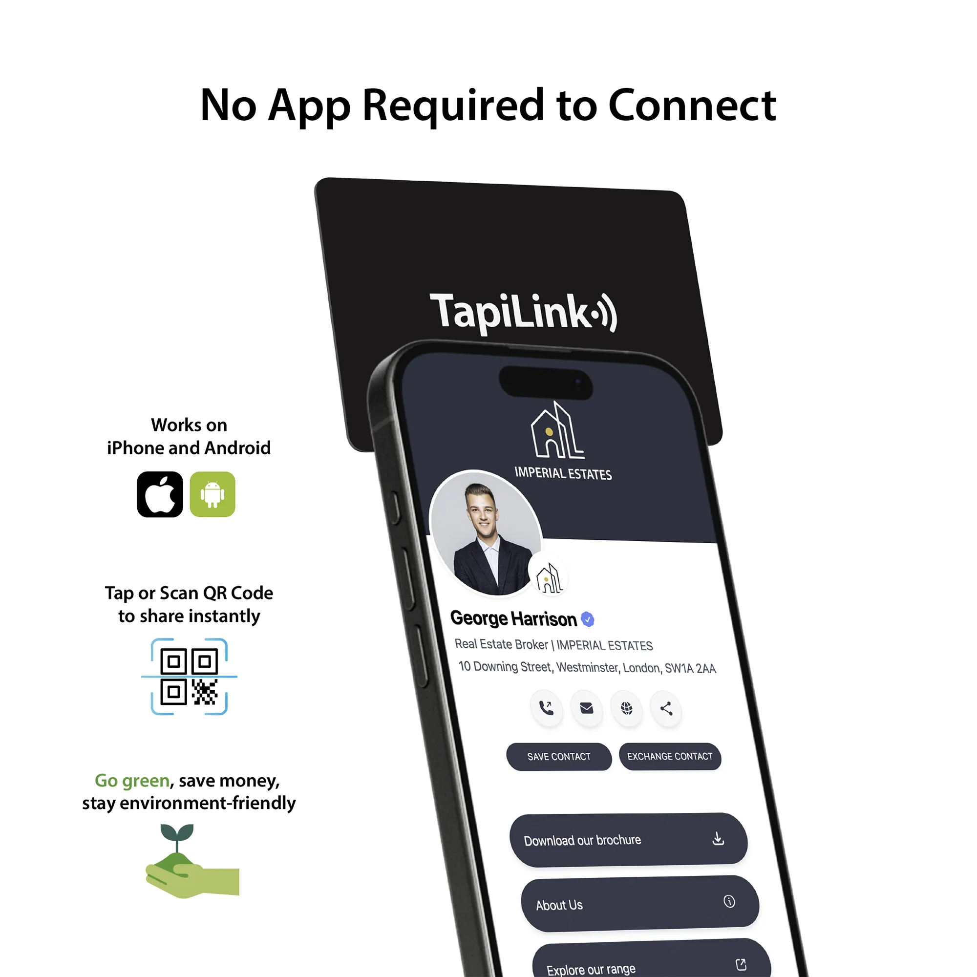 Black Premium PVC Digital Business Card - Media 9