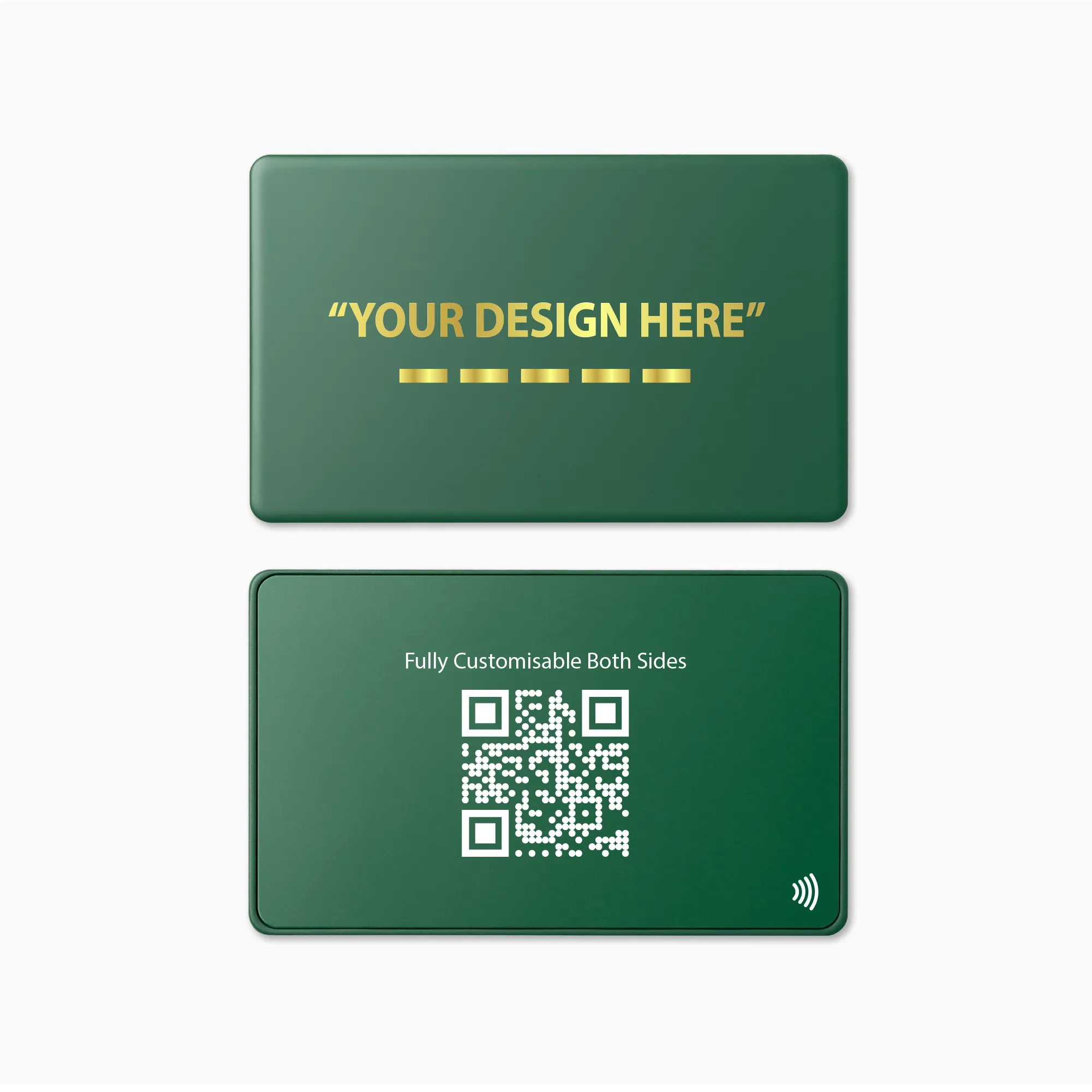 Metal Green Digital Business Card (Engraved)