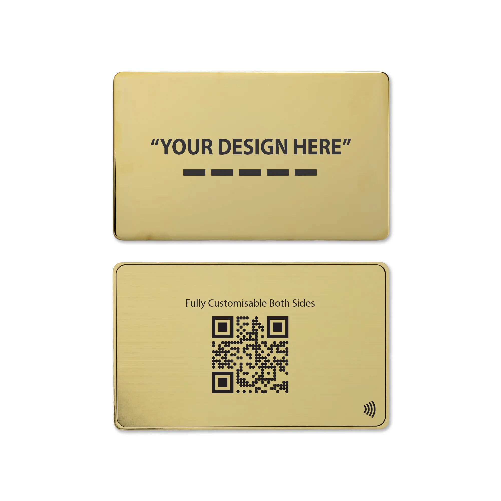 Metal Golden Digital Business Cards