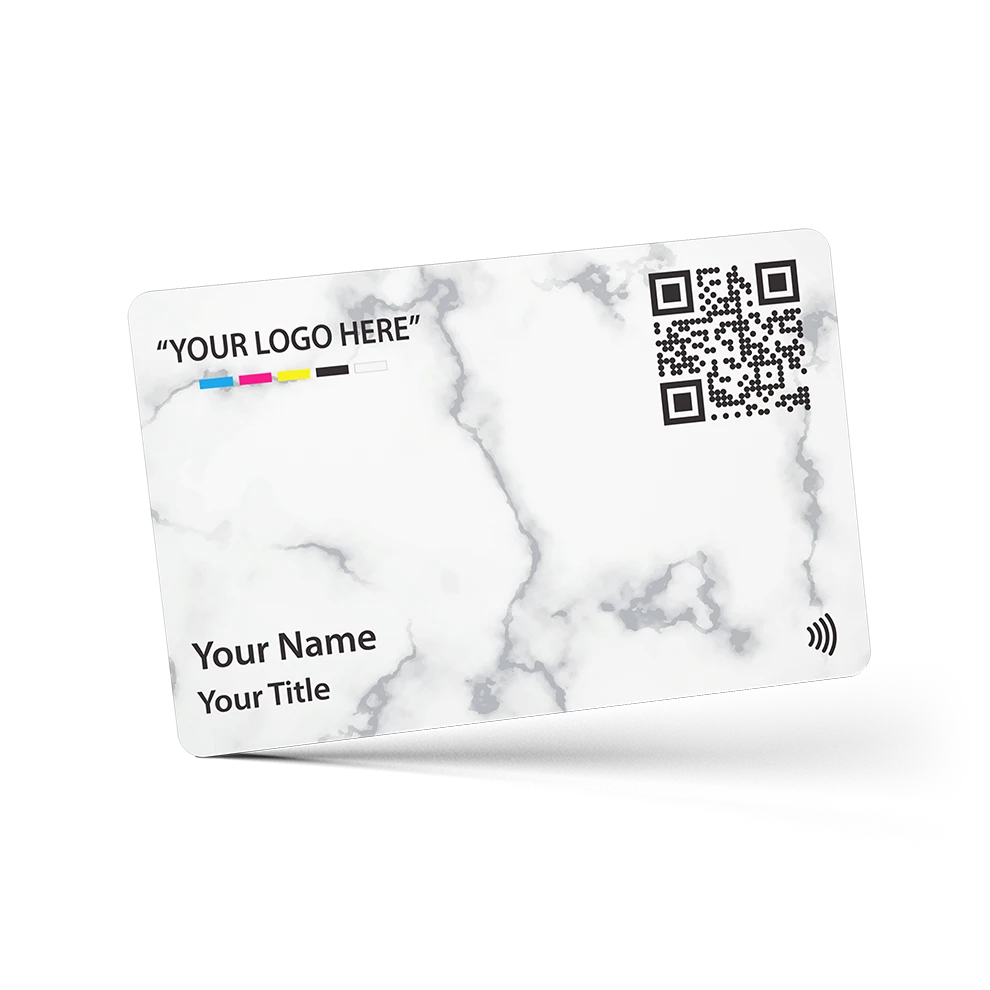 Black Marble PVC Digital Business Card