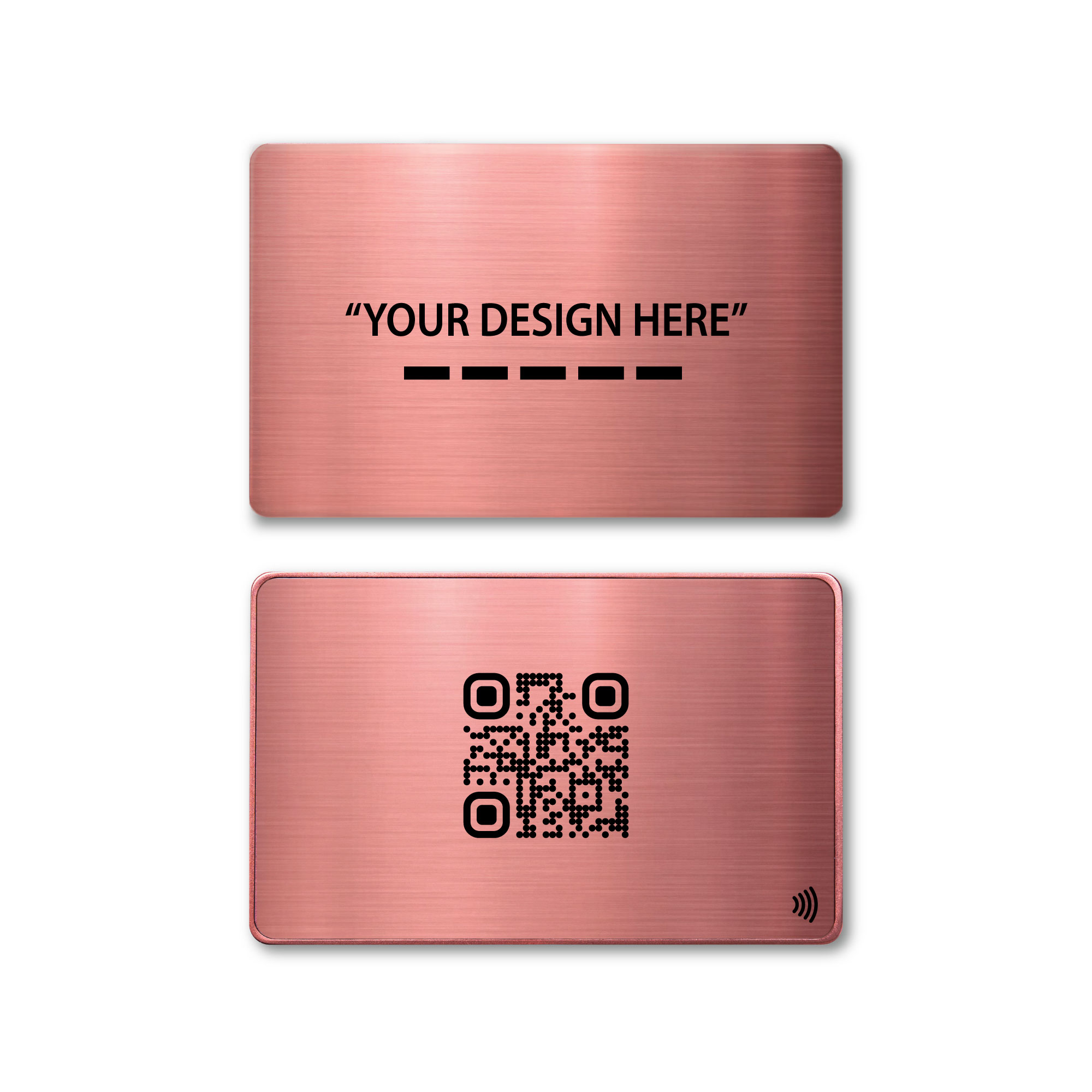 Metal Rose Gold Digital Business Cards