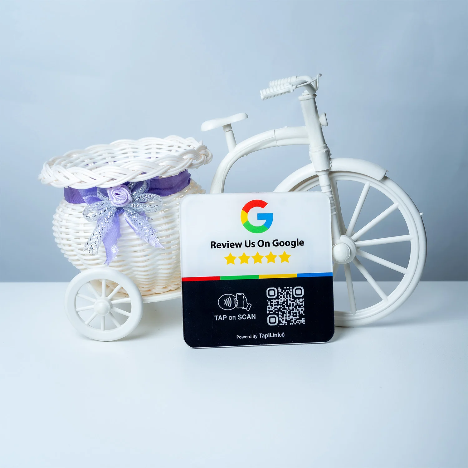 QR And NFC Acrylic Google Review Plate