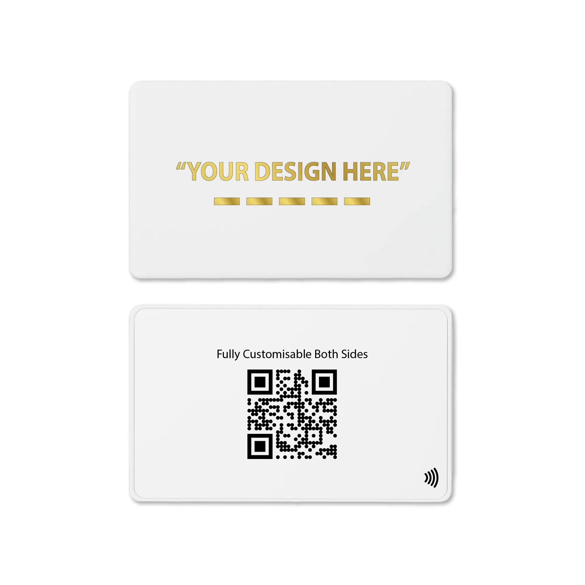 Metal White Digital Business Cards