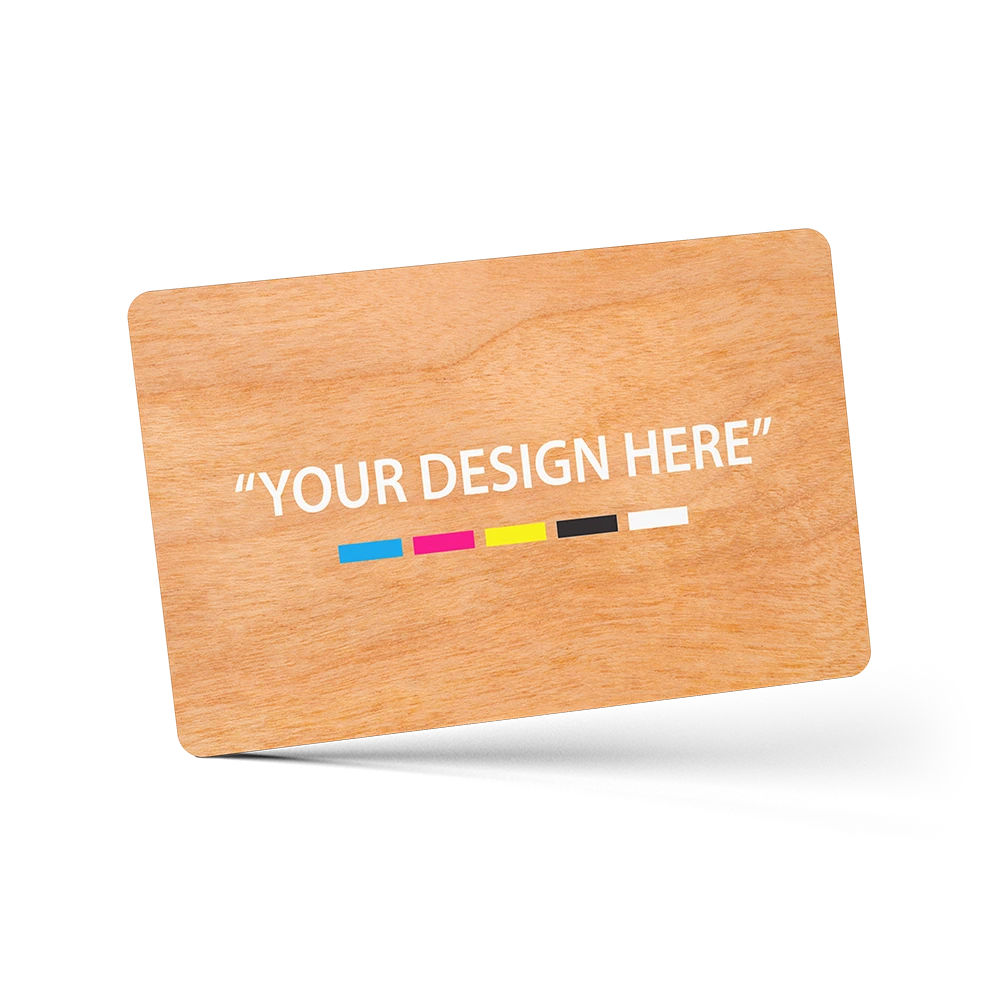 Cherry Wood Digital Business Card