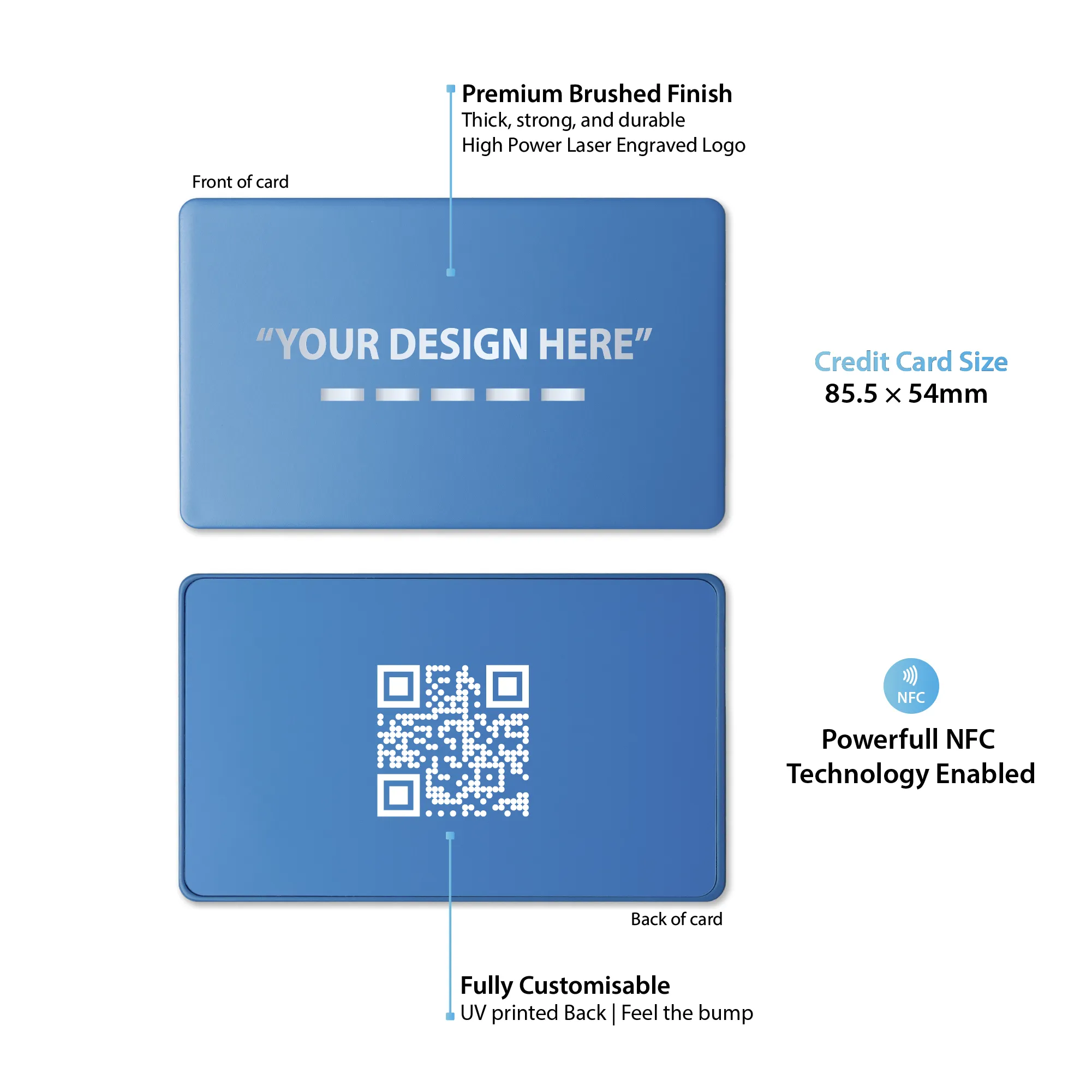 Metal Blue Digital Business Card - Media 8