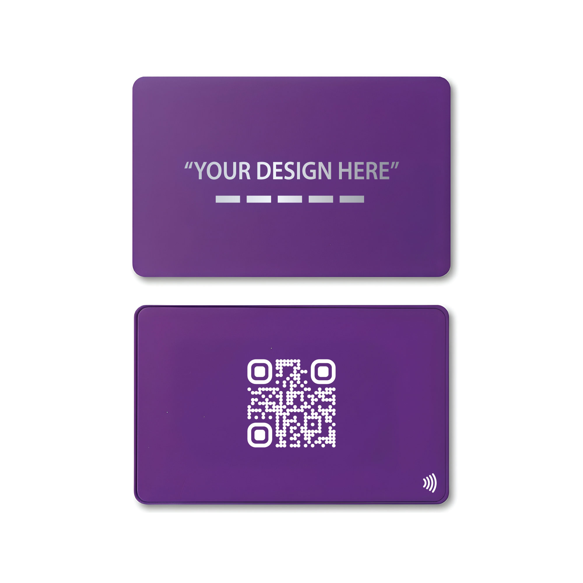 Metal Purple Digital Business Cards
