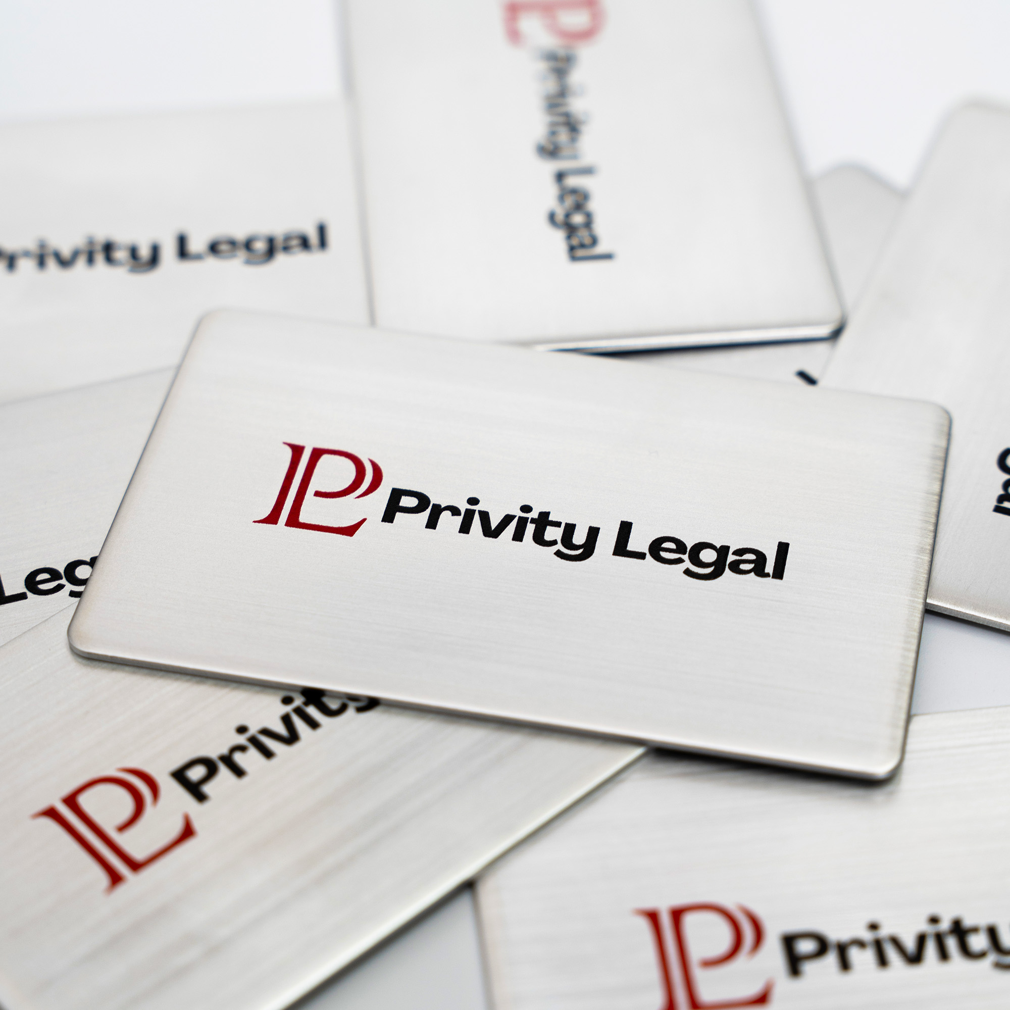 Metal Brushed Silver Digital Business Card (Engraved) - Media 4