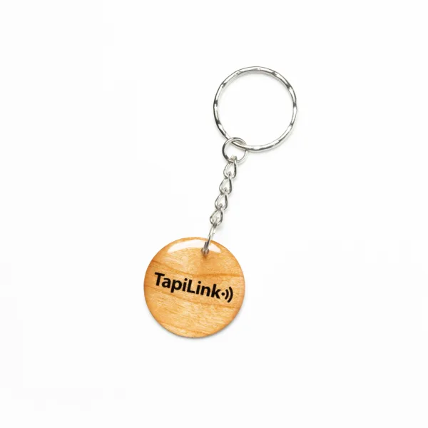 QR and NFC Wooden Keychain - Media 3
