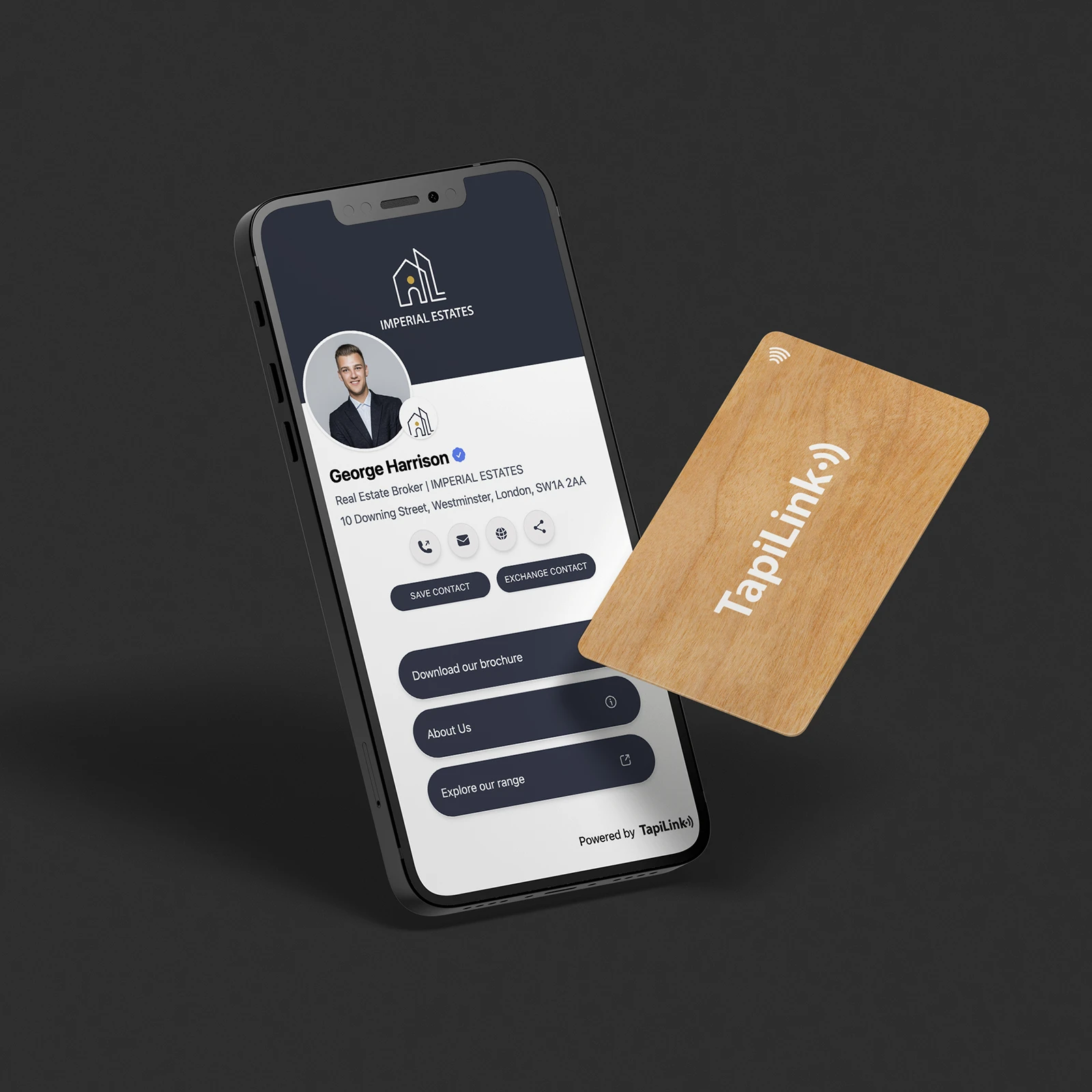 Cherry Wood Digital Business Card - Media 9