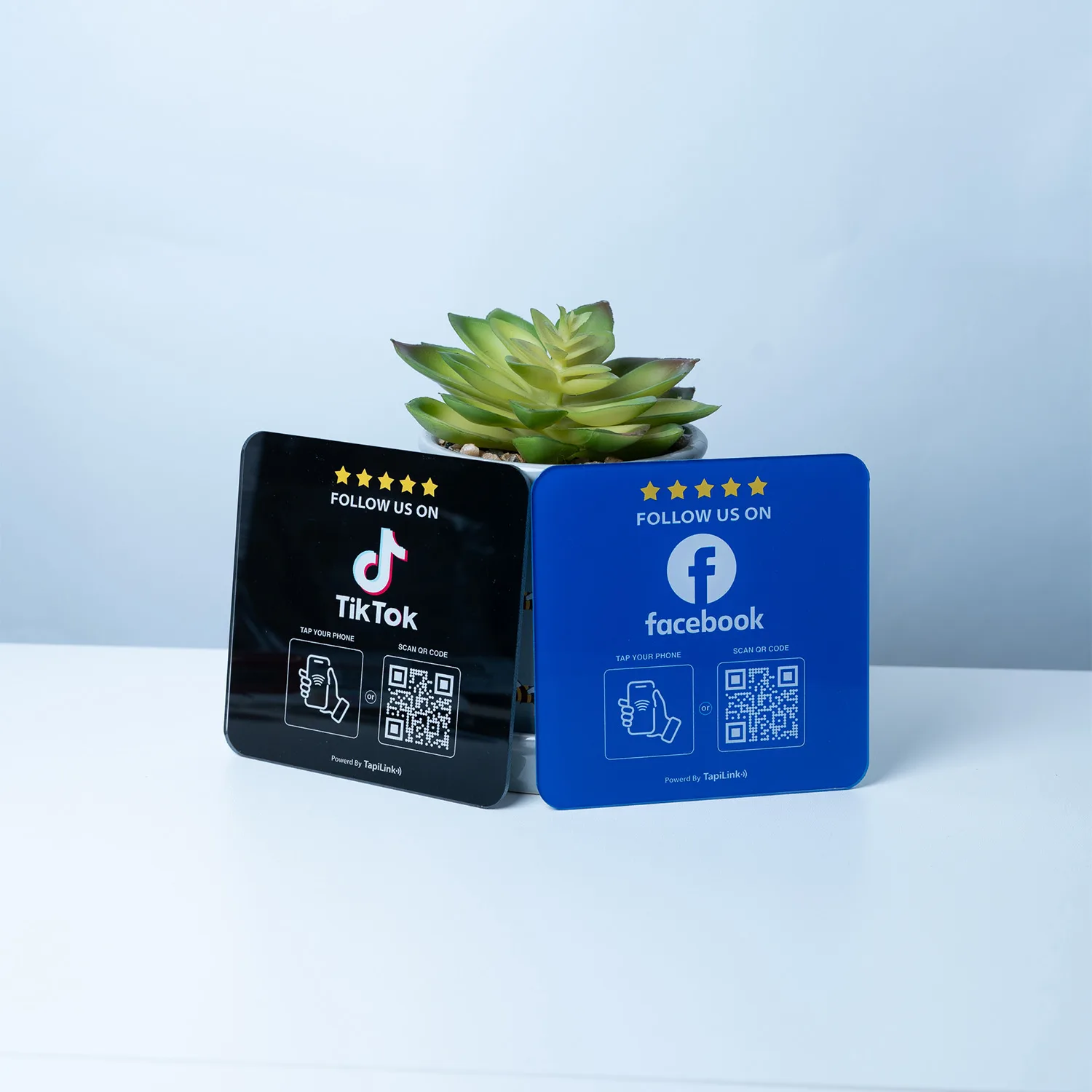 QR and NFC TikTok followers plate - Media 3
