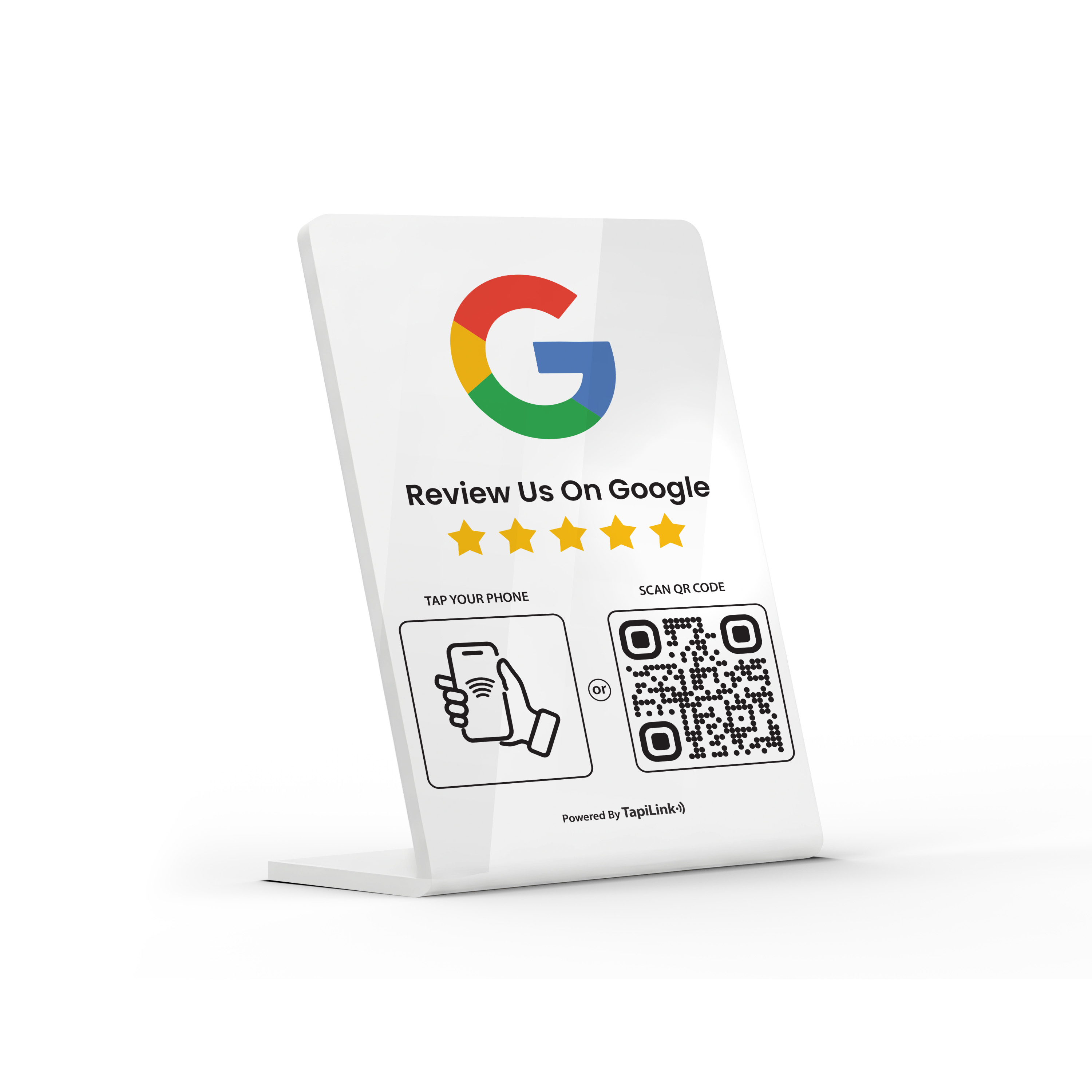 QR and NFC Google Review Stand White - Media 3