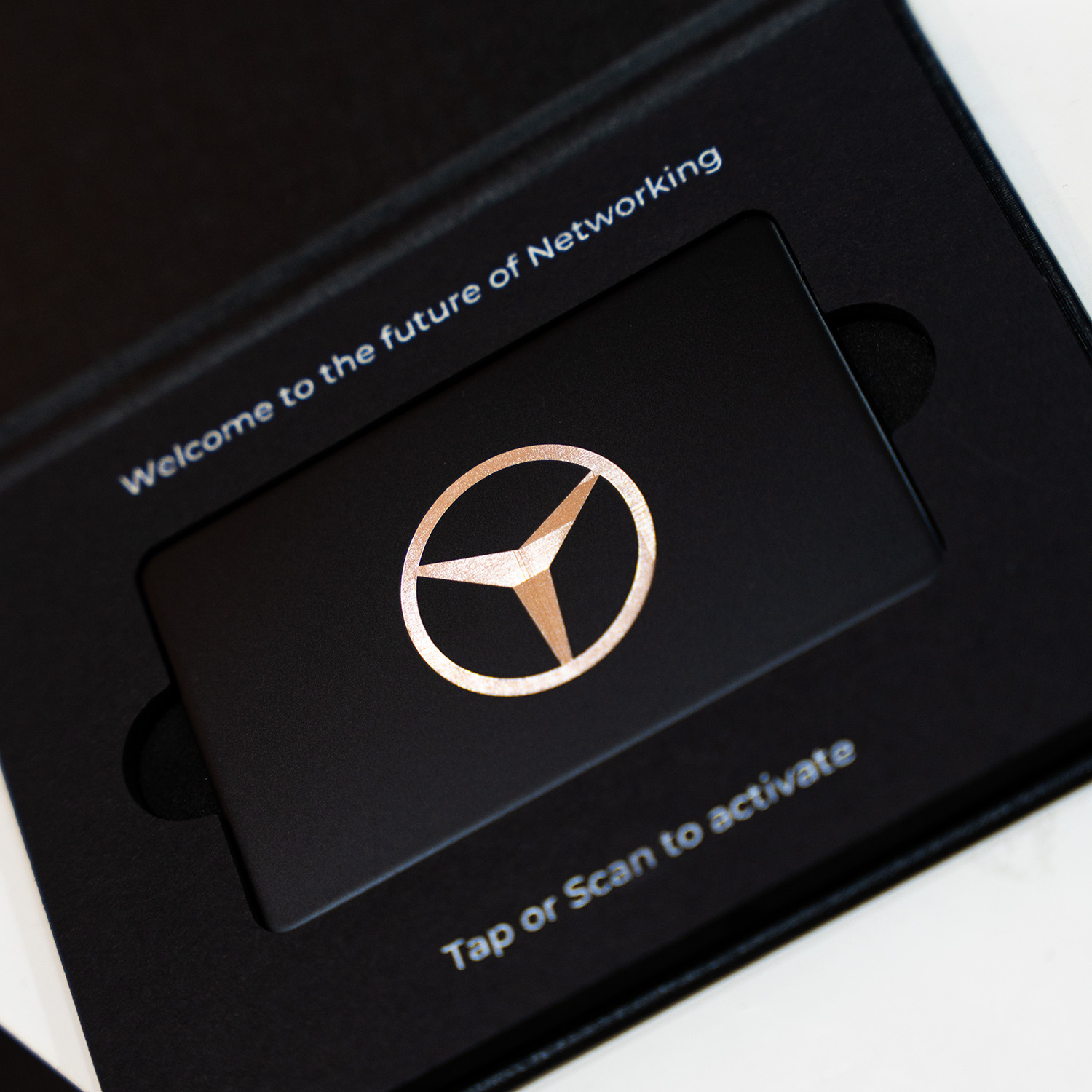 Black Metal Engraved Digital Business Cards - Media 5