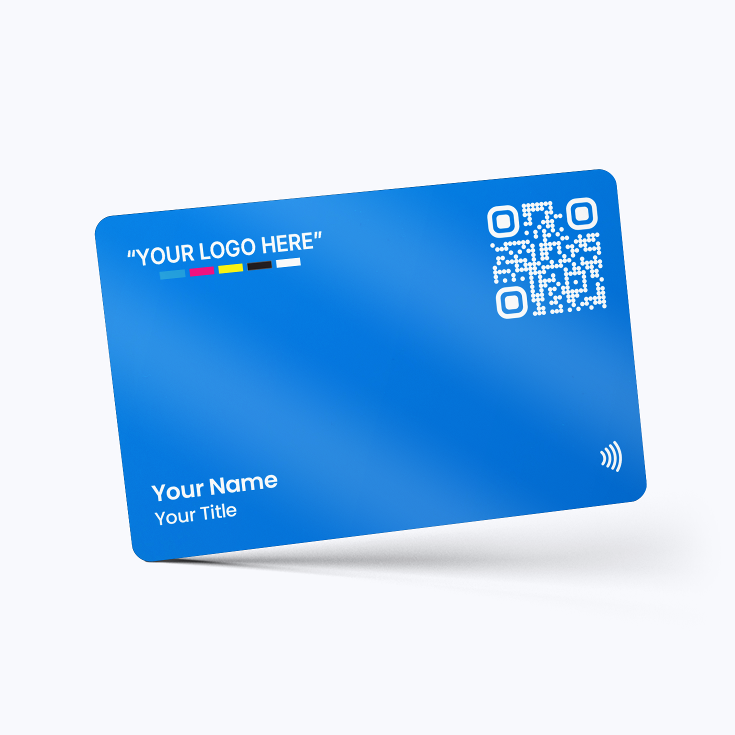 Blue PVC Digital Business Card