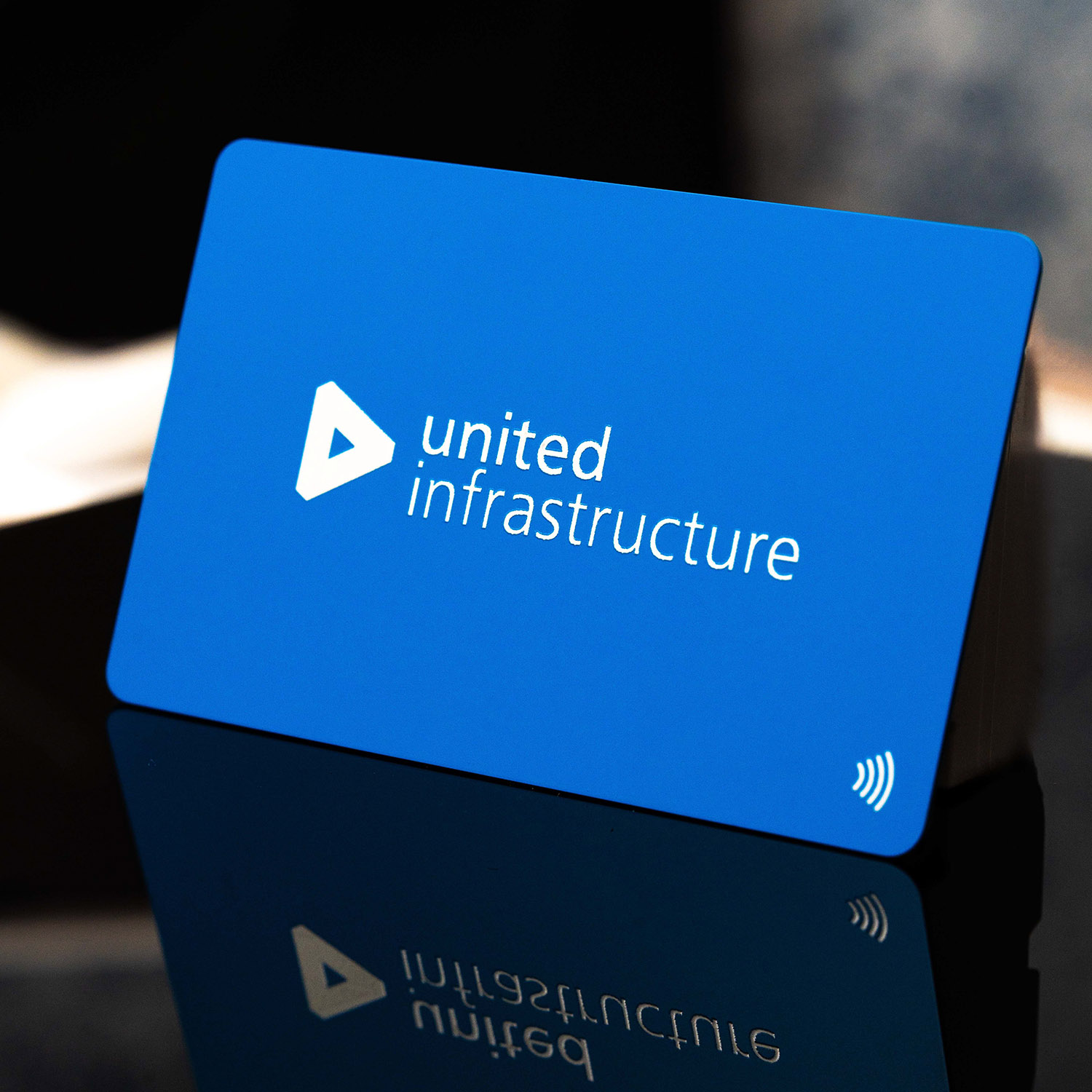 Blue PVC Digital Business Card