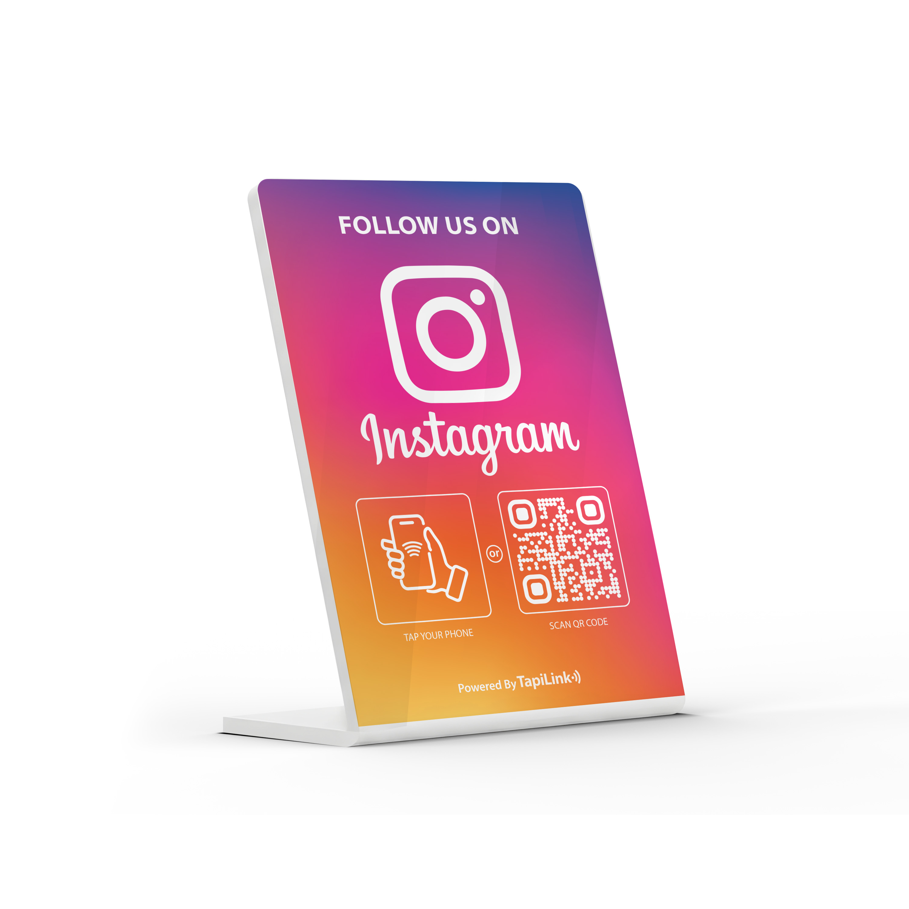 QR and NFC Instagram Followers Stand
