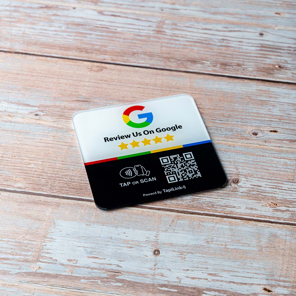 Acrylic Google Review Plate (Customisable)