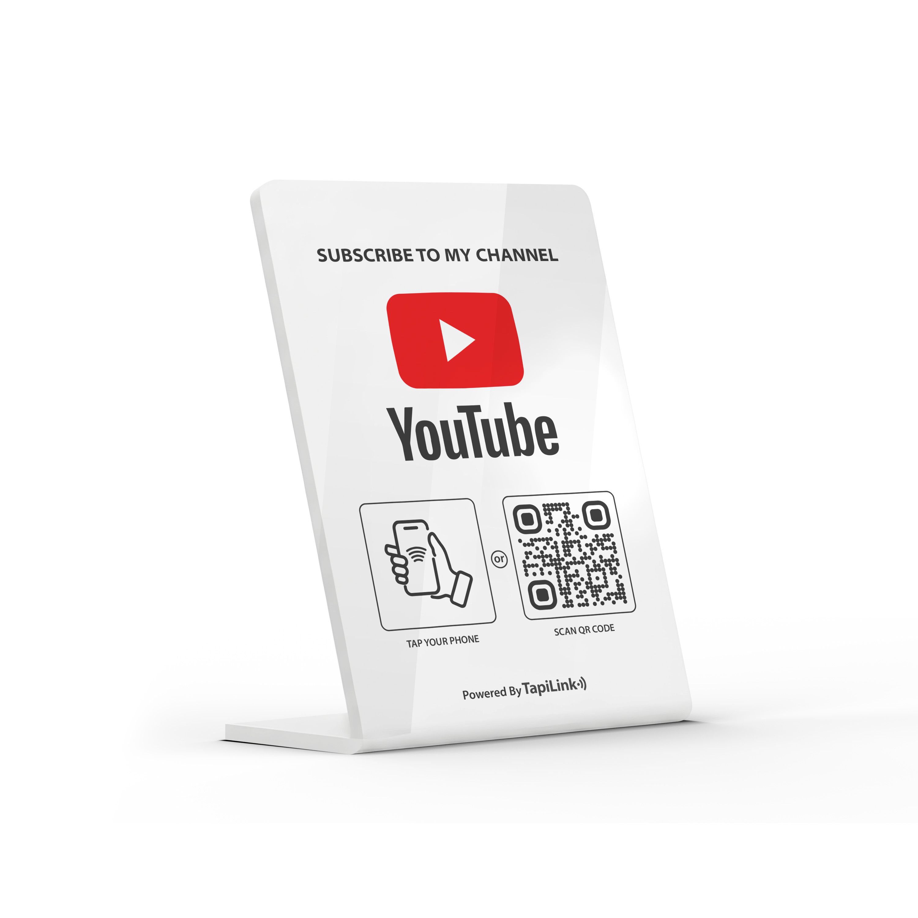 QR and NFC YouTube Subscribers Stand - Media 2